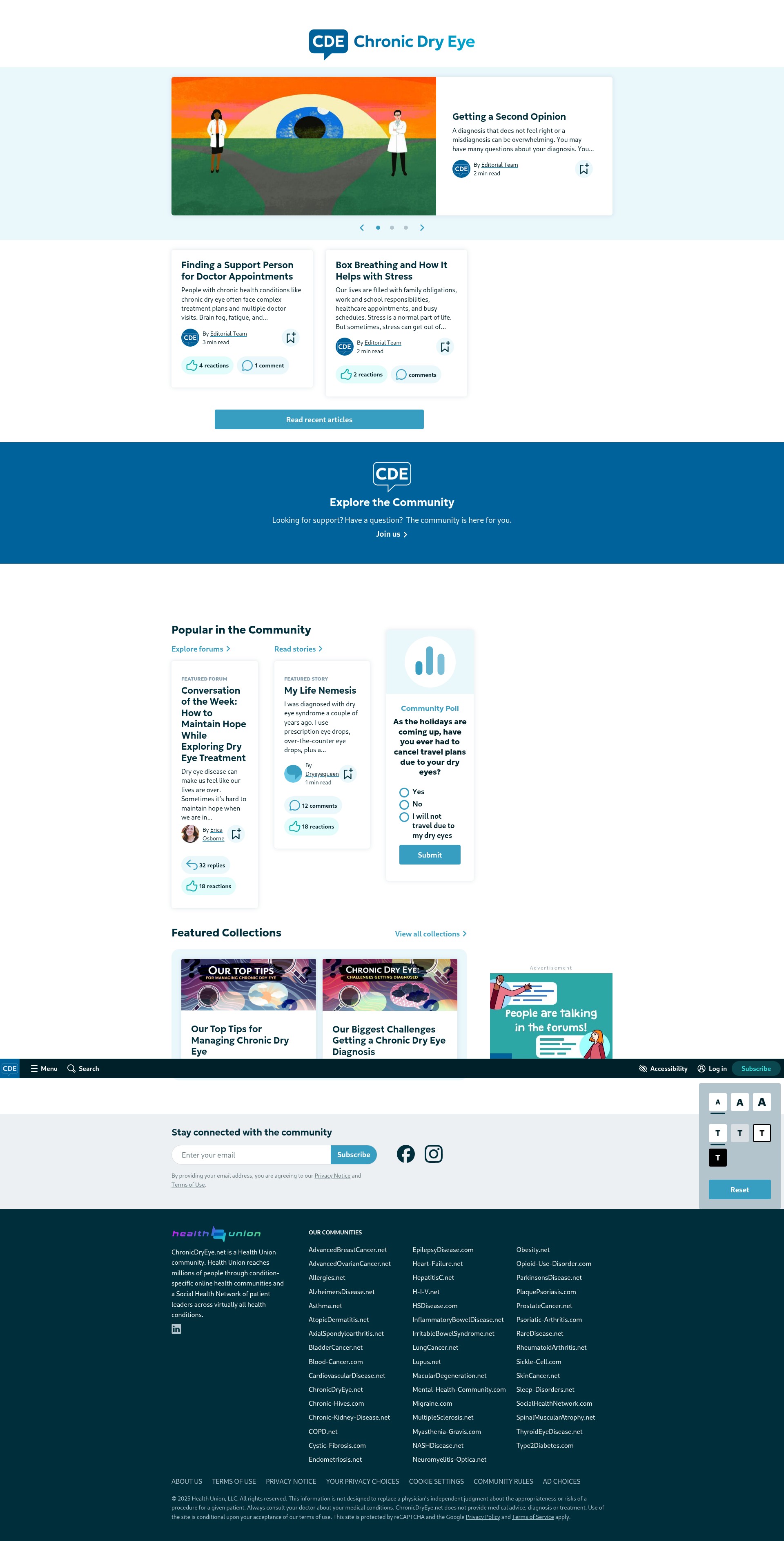 Screenshot of chronicdryeye.net