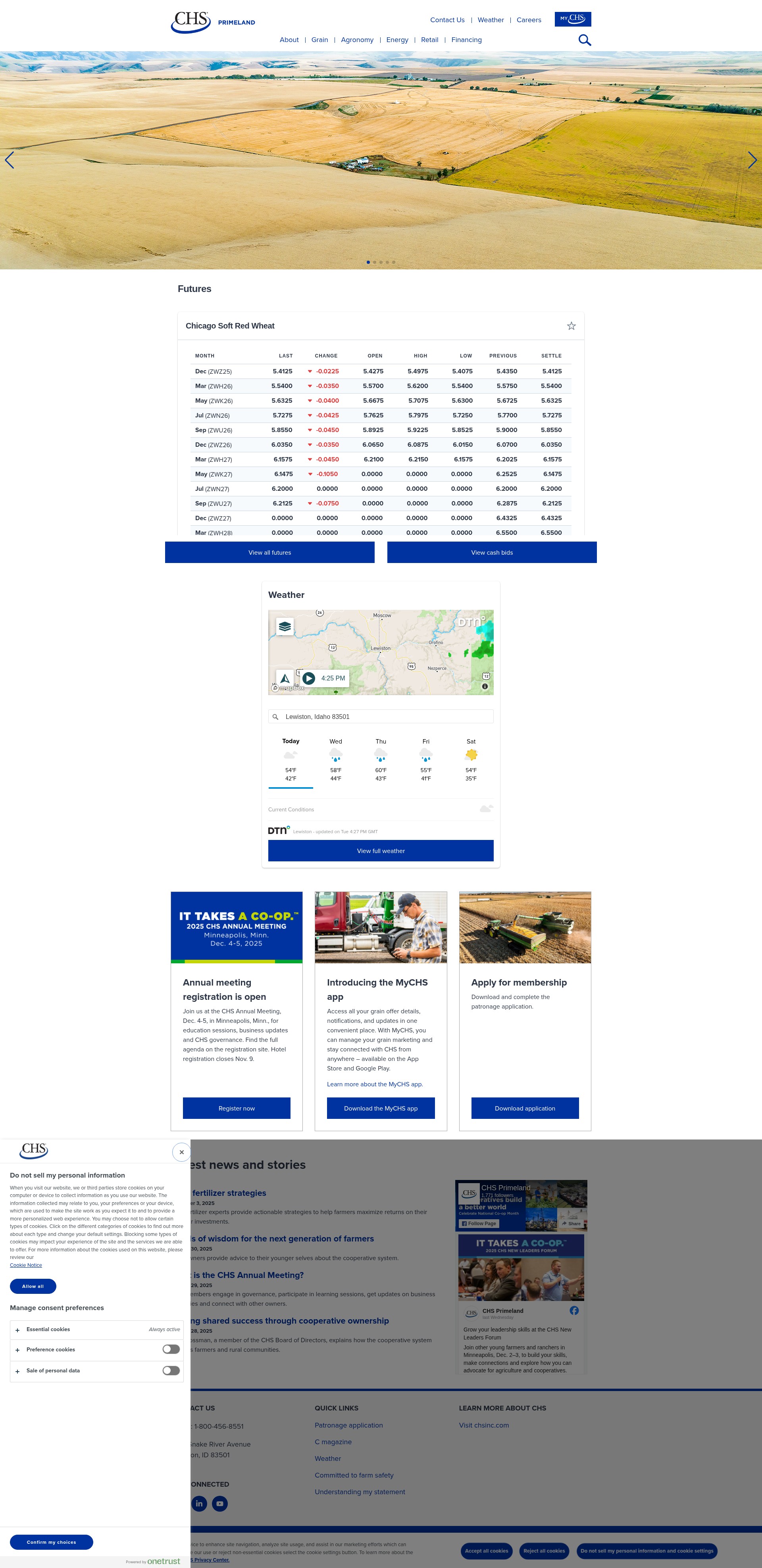 Screenshot of chsprimeland.com
