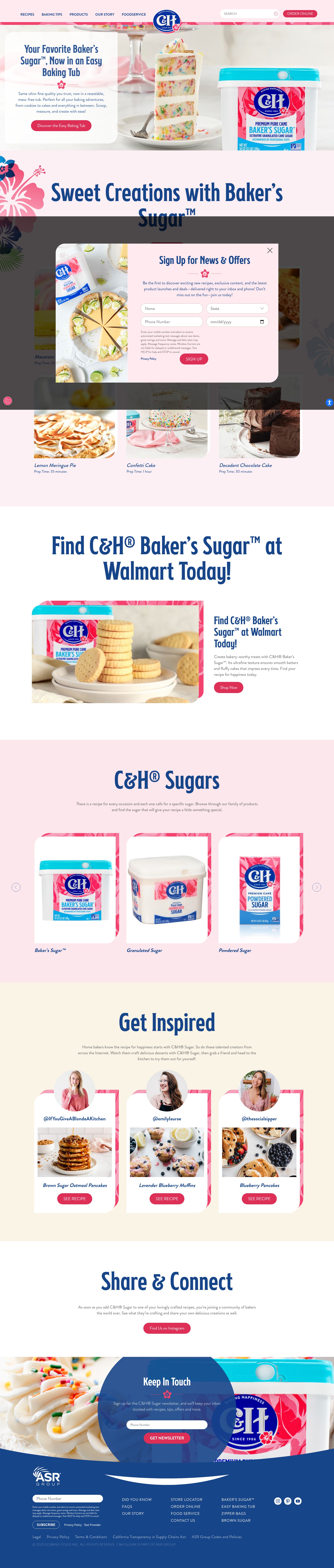Screenshot of chsugar.com