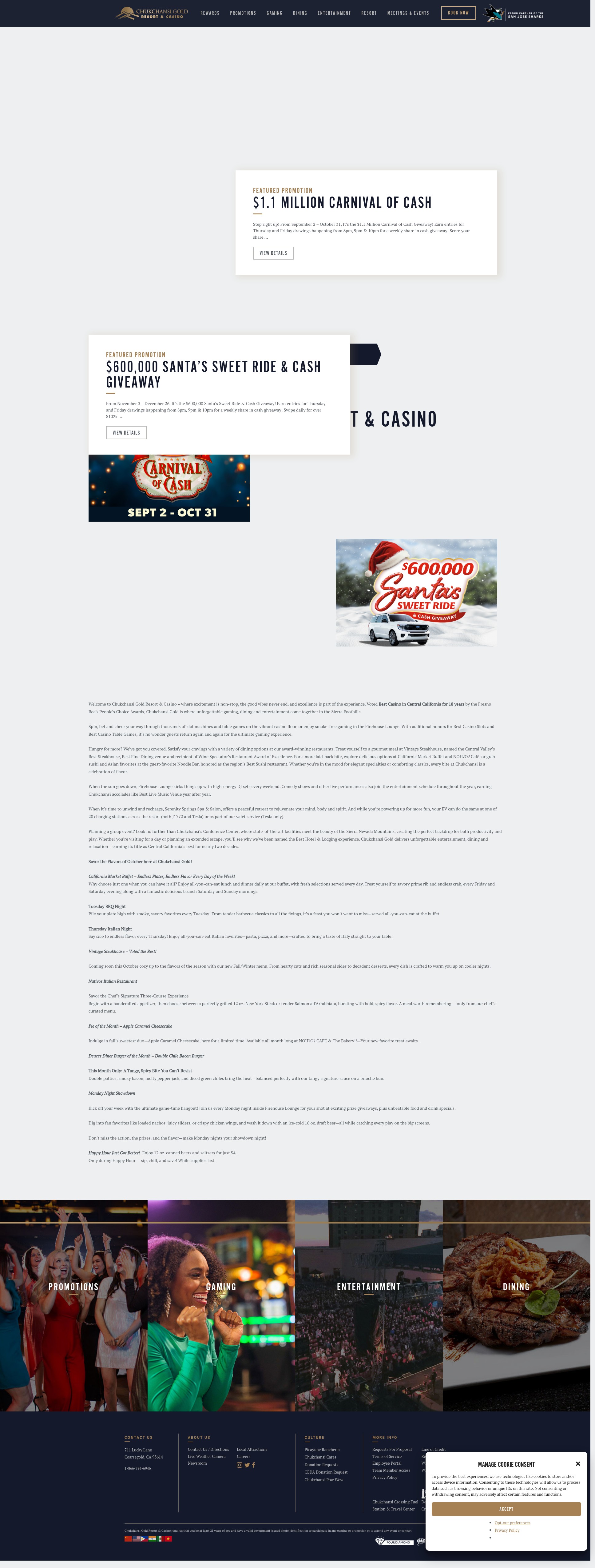 Screenshot of chukchansigold.com