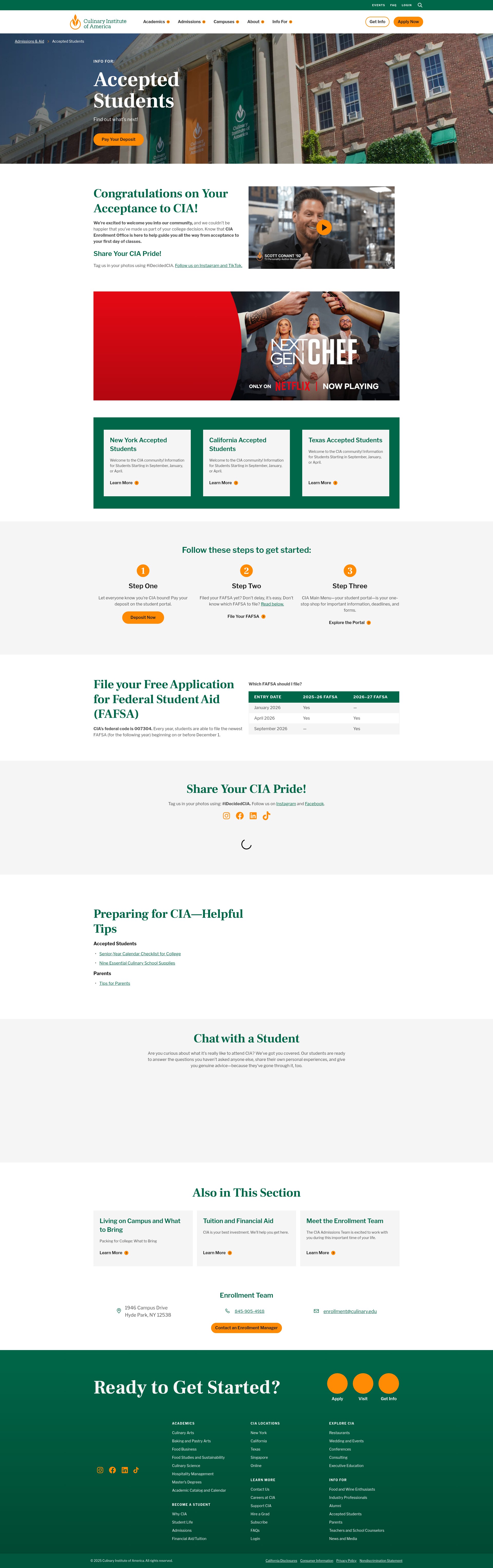 Screenshot of ciachef.edu