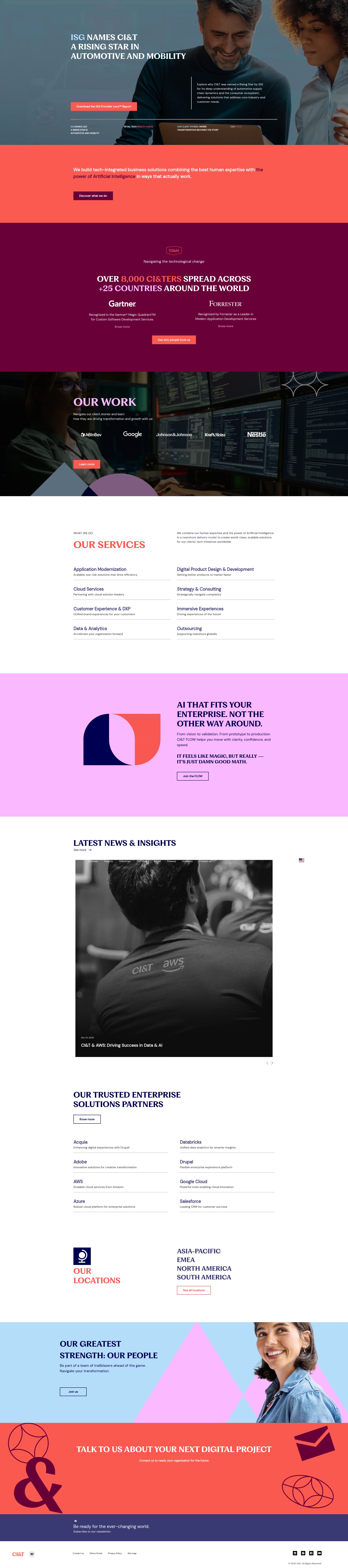 Screenshot of ciandt.com