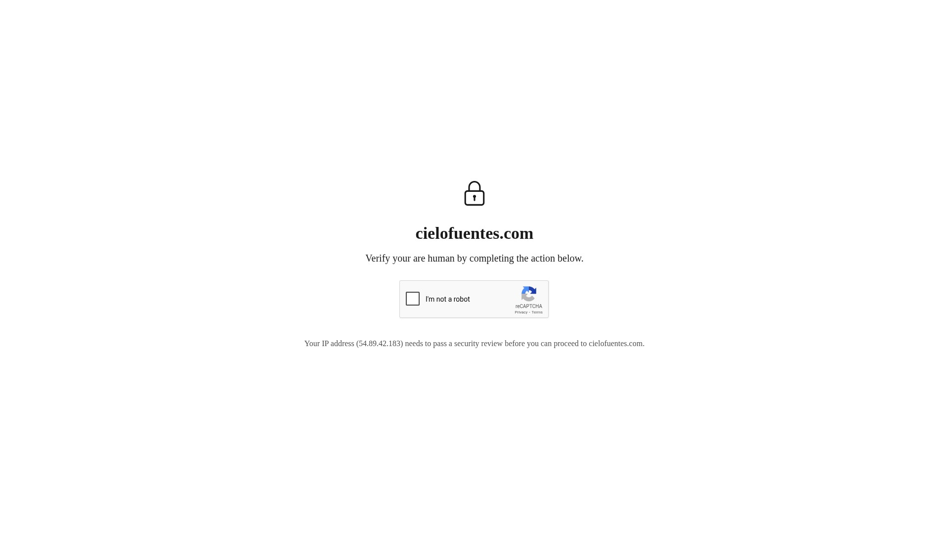 Screenshot of cielofuentes.com