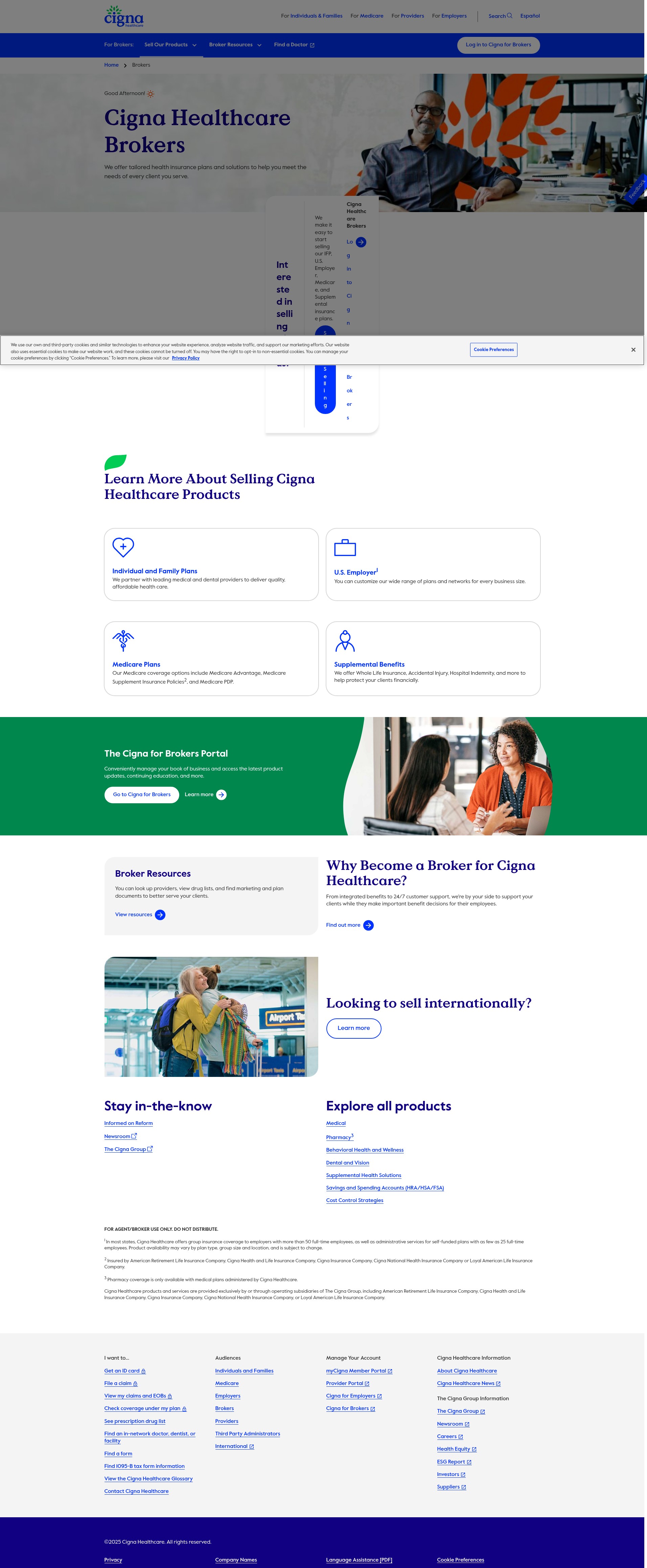 Screenshot of cigna.com