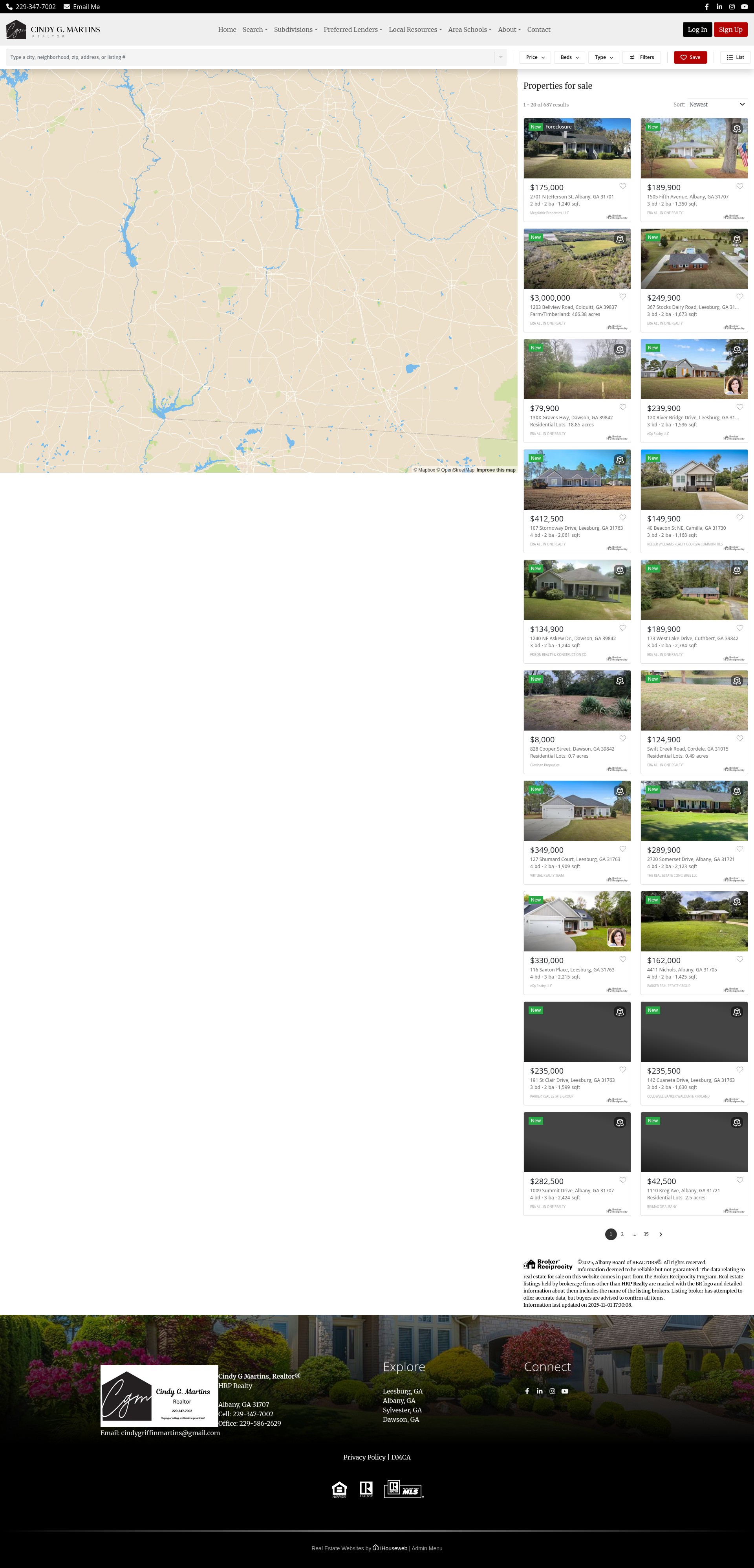Screenshot of cindymartins.com