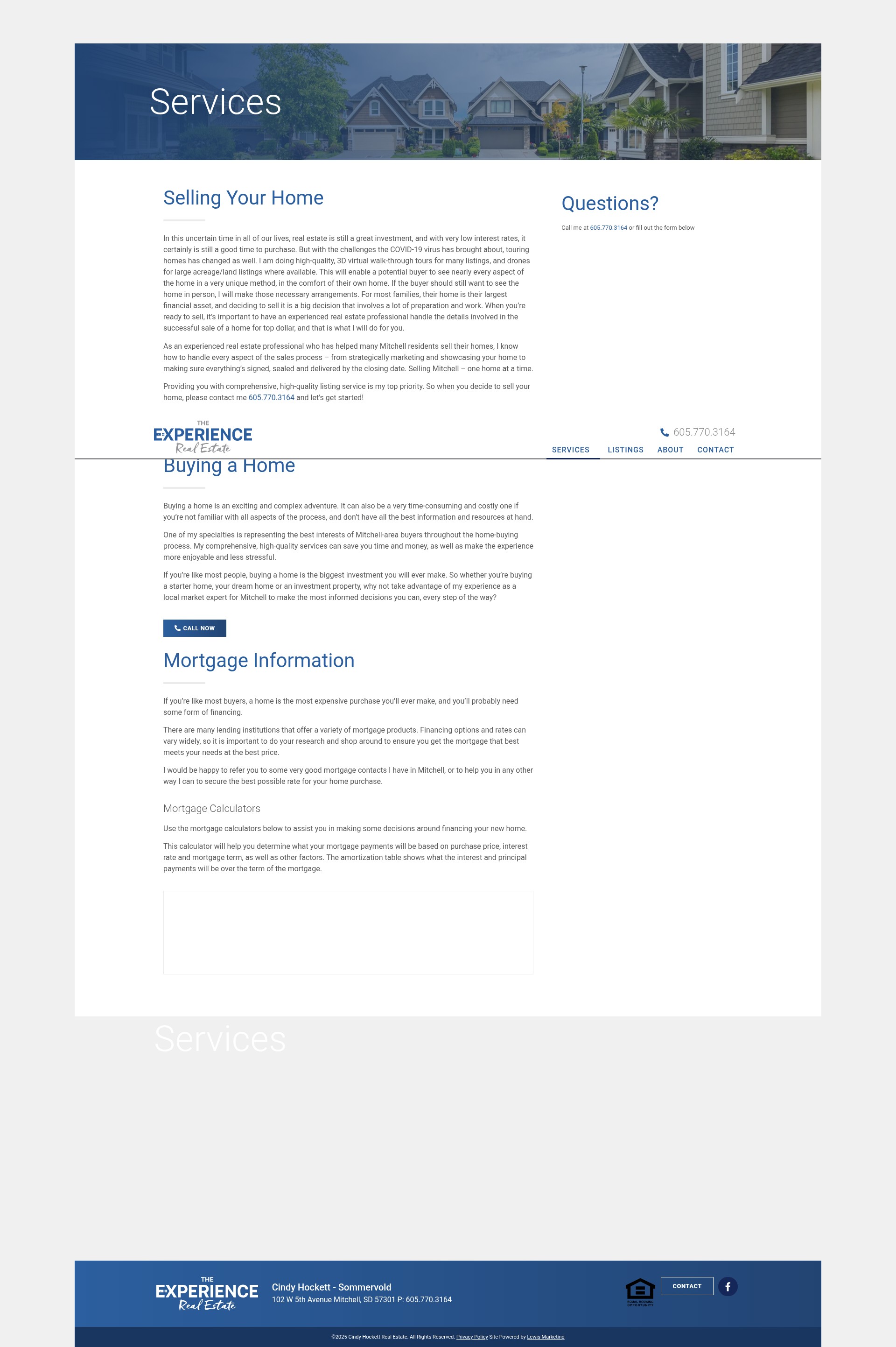 Screenshot of cindysellsmitchell.com