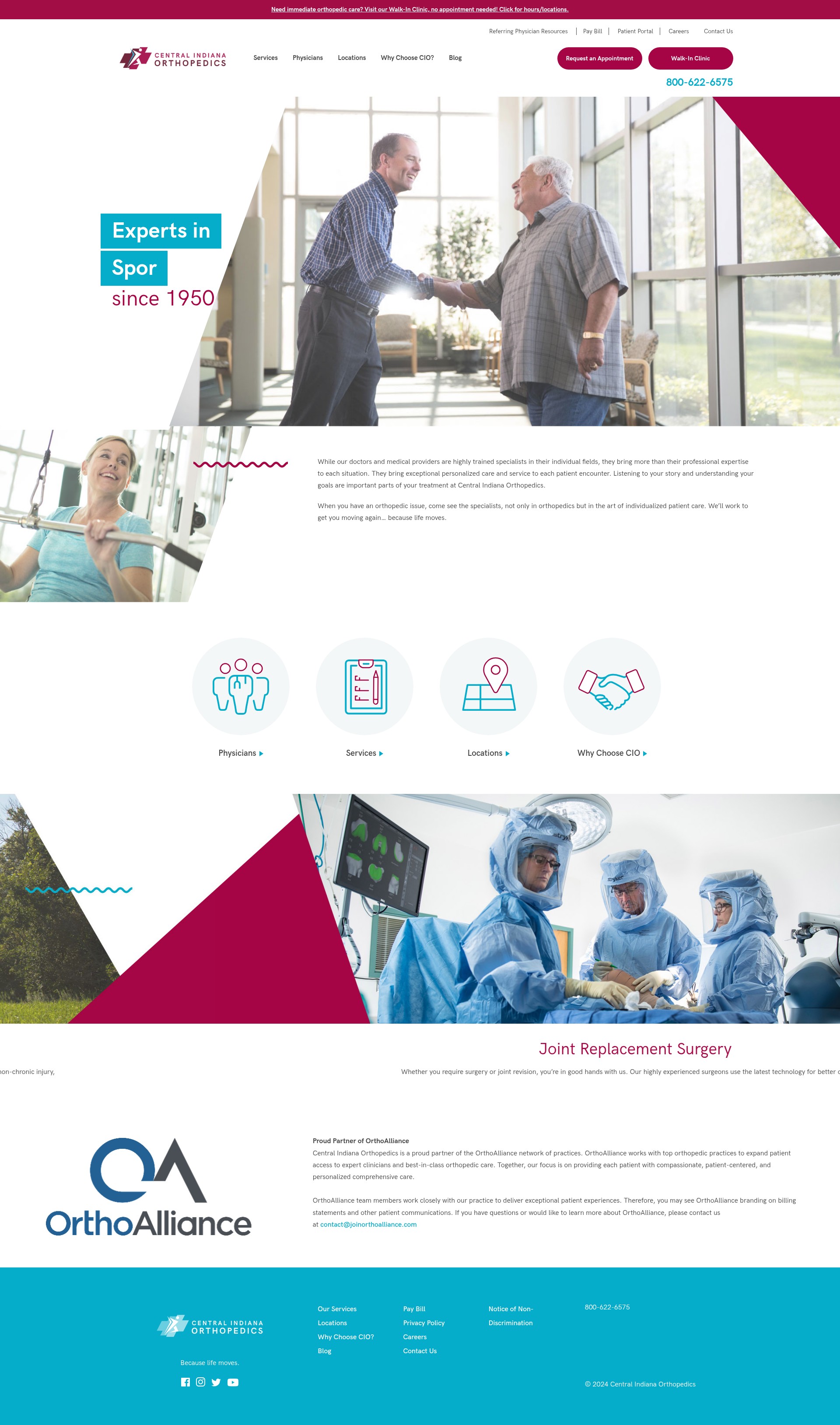 Screenshot of ciocenter.com