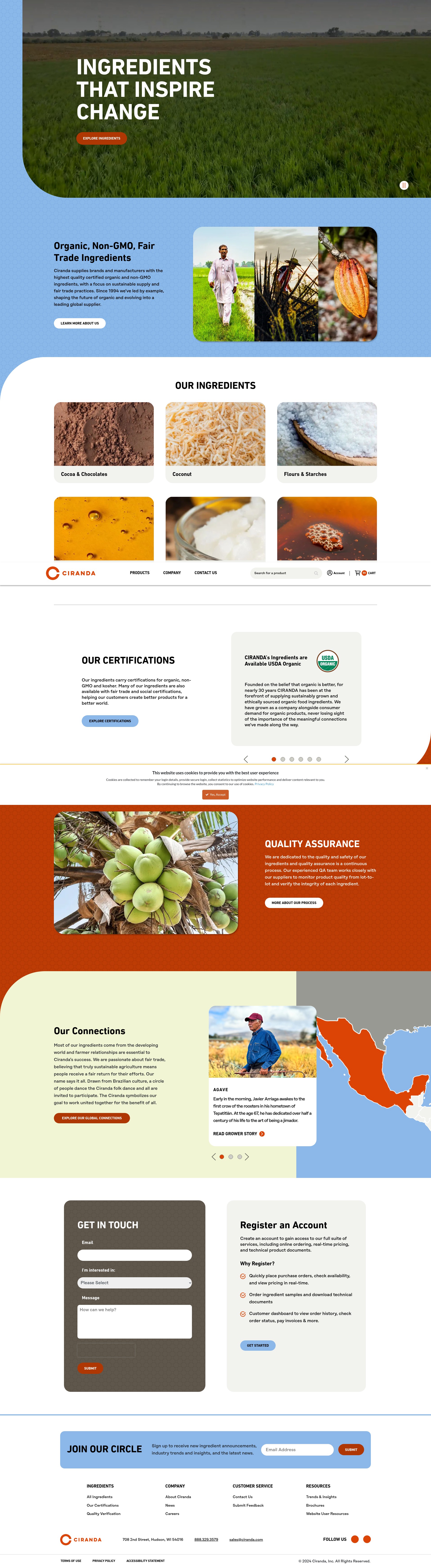 Screenshot of ciranda.com