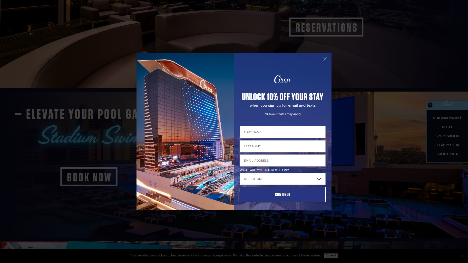 Screenshot of circalasvegas.com