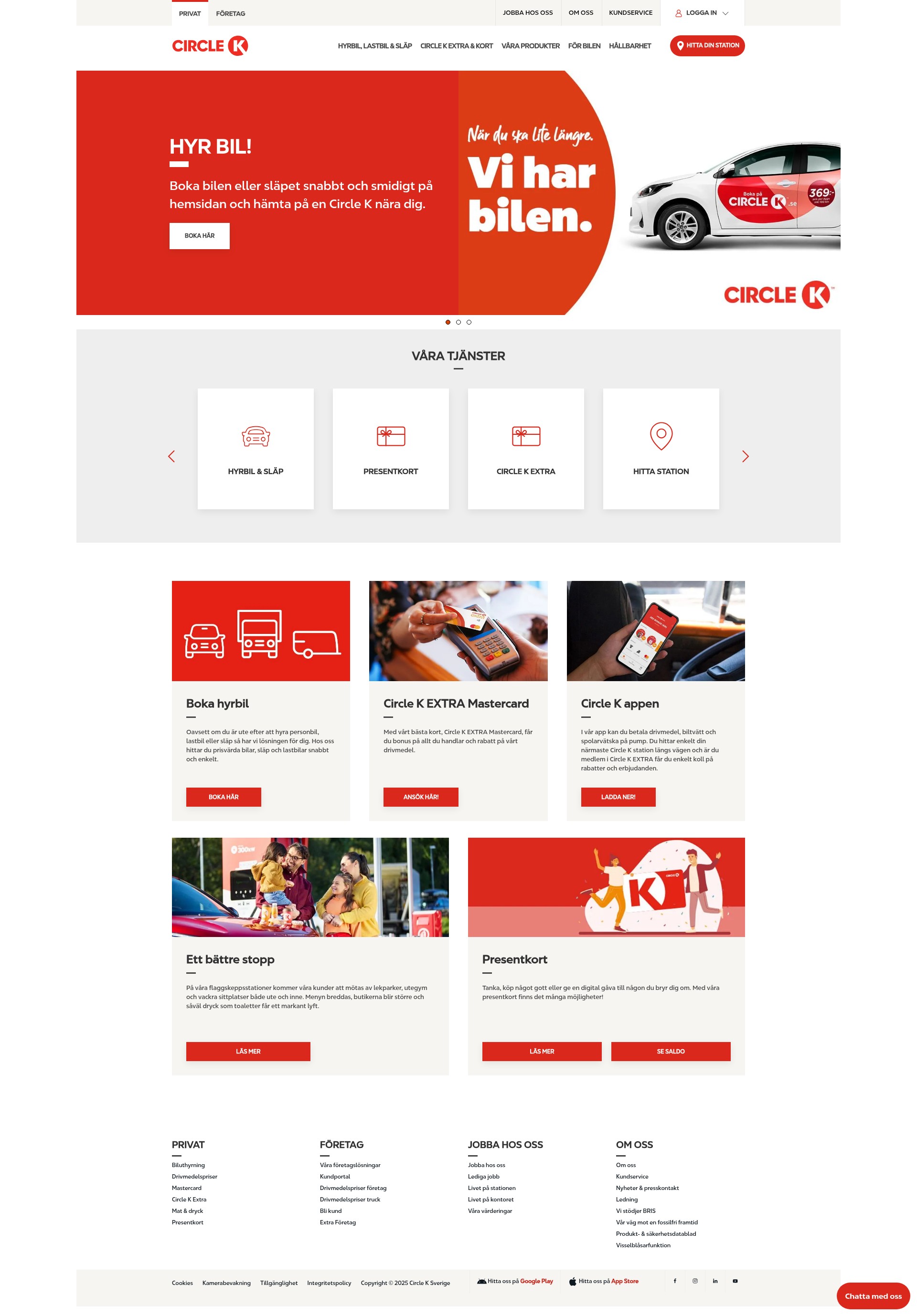 Screenshot of circlek.se