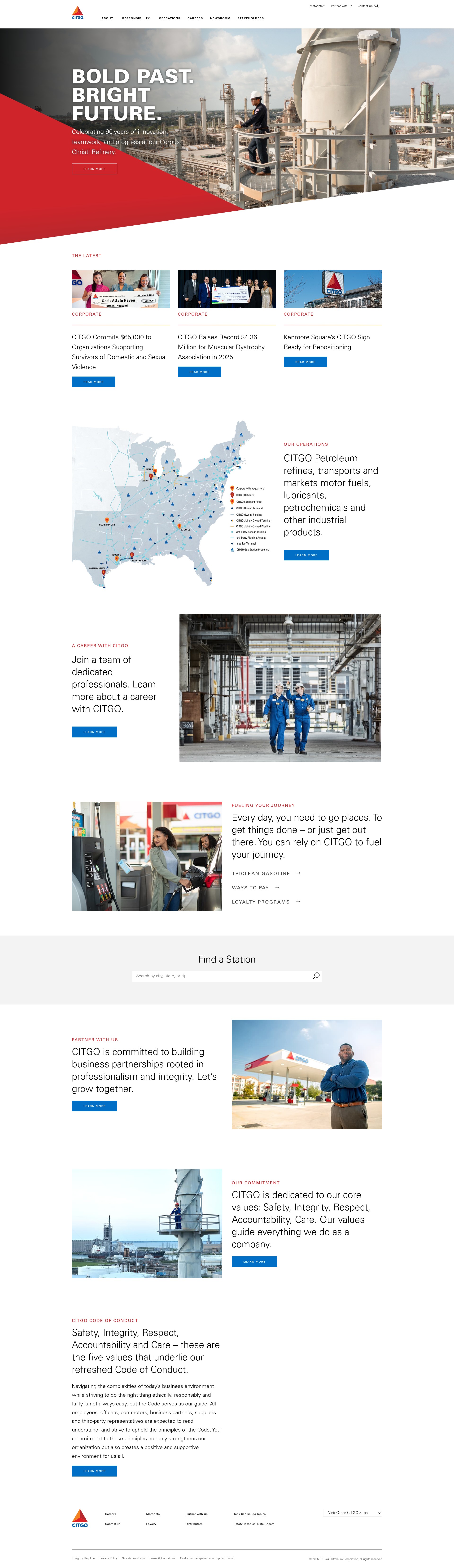 Screenshot of citgo.com