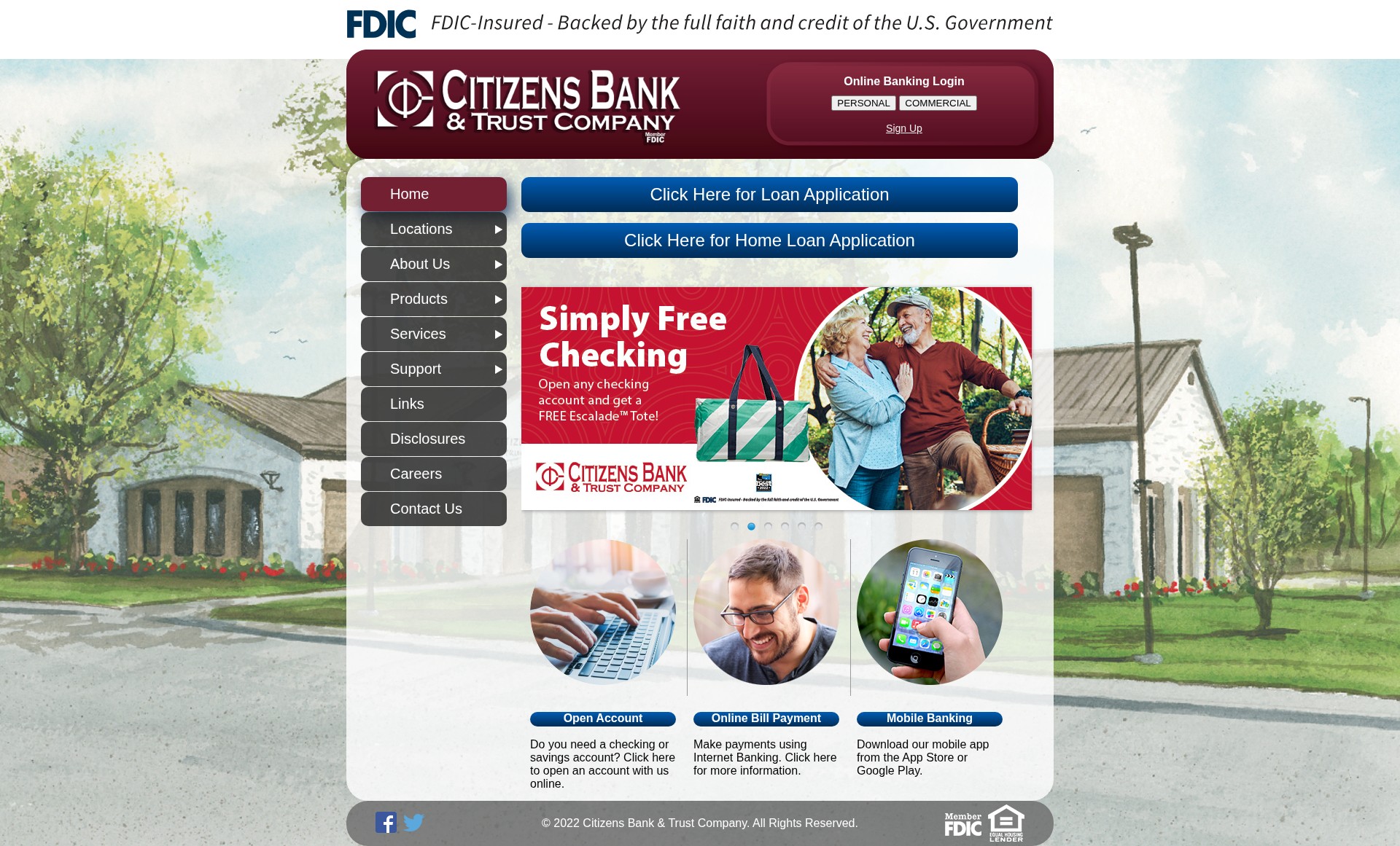 Screenshot of citizensbt.com