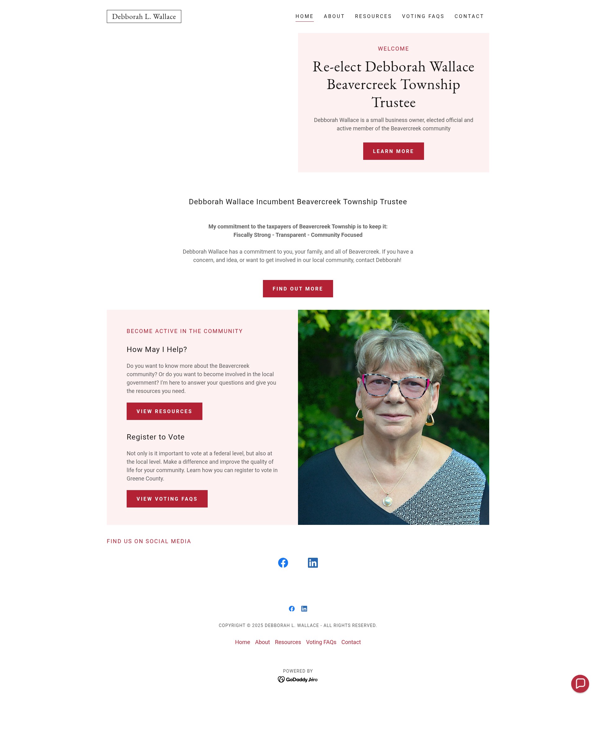Screenshot of citizensforwallace.com