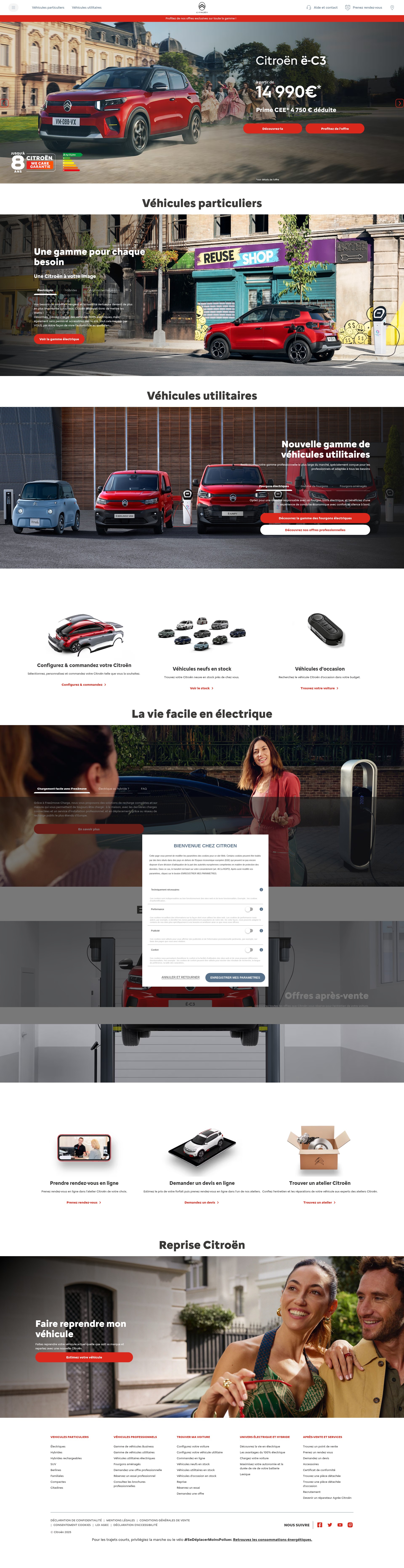 Screenshot of citroen.fr