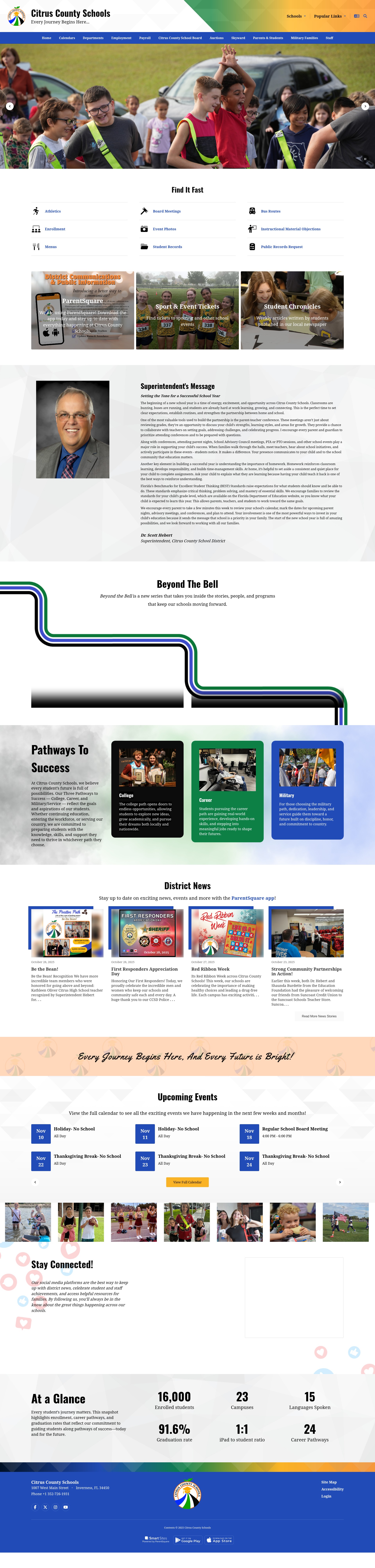 Screenshot of citrusschools.org