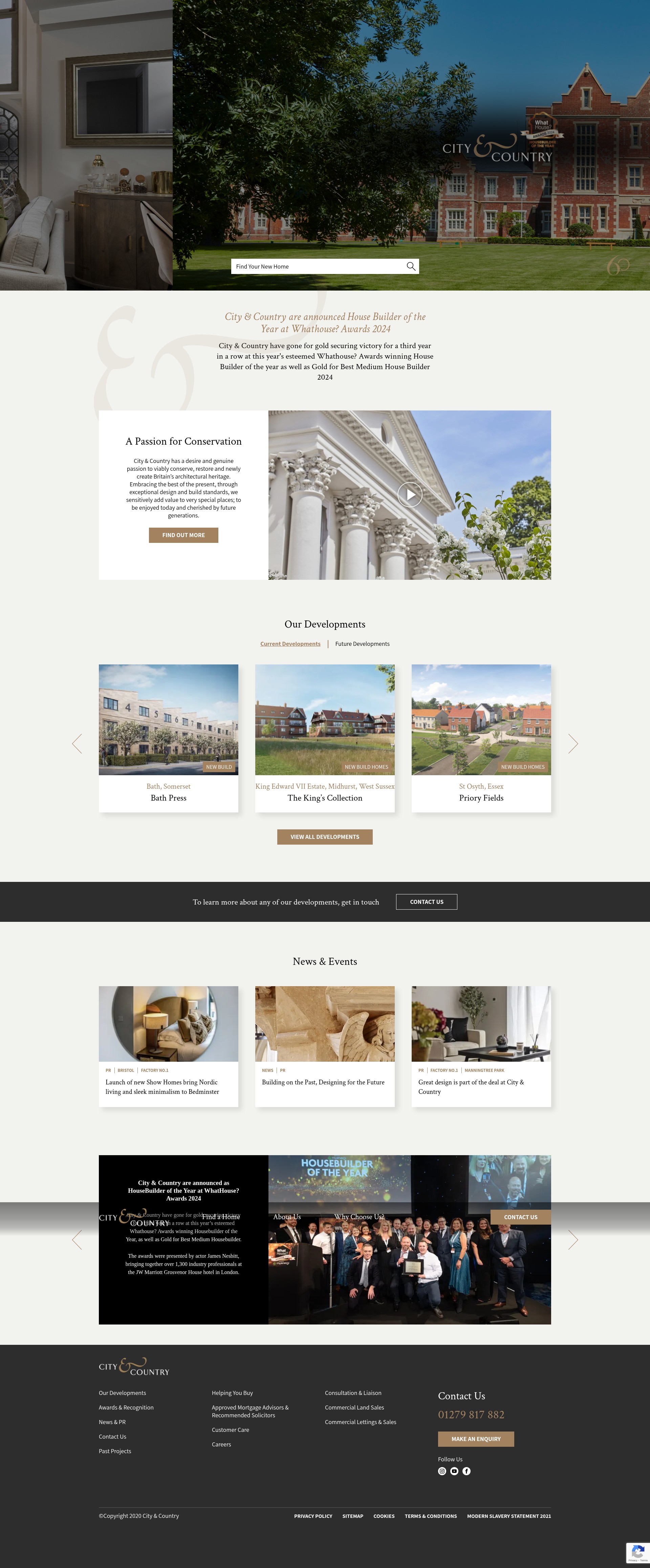Screenshot of cityandcountry.co.uk