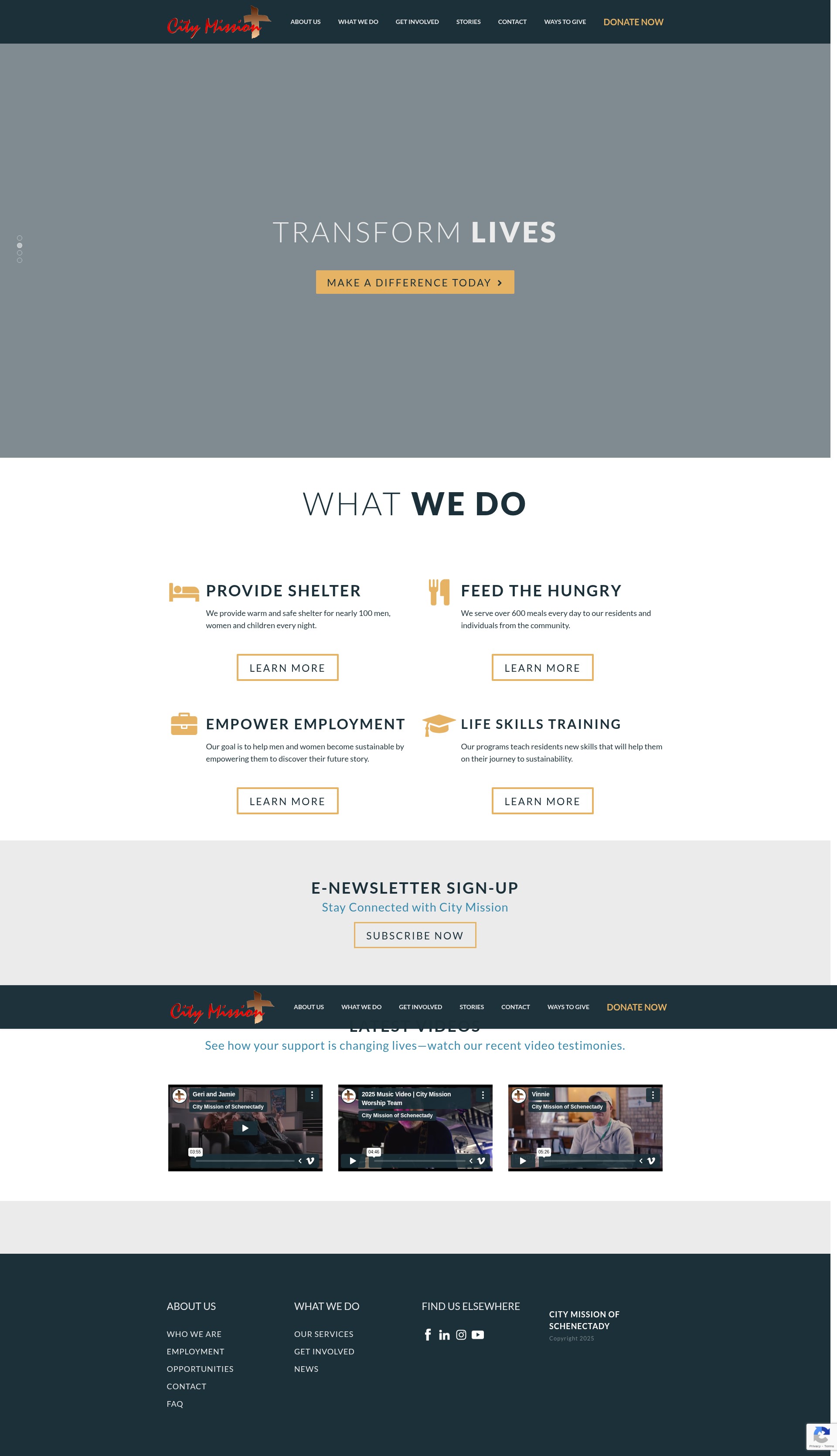 Screenshot of citymission.com