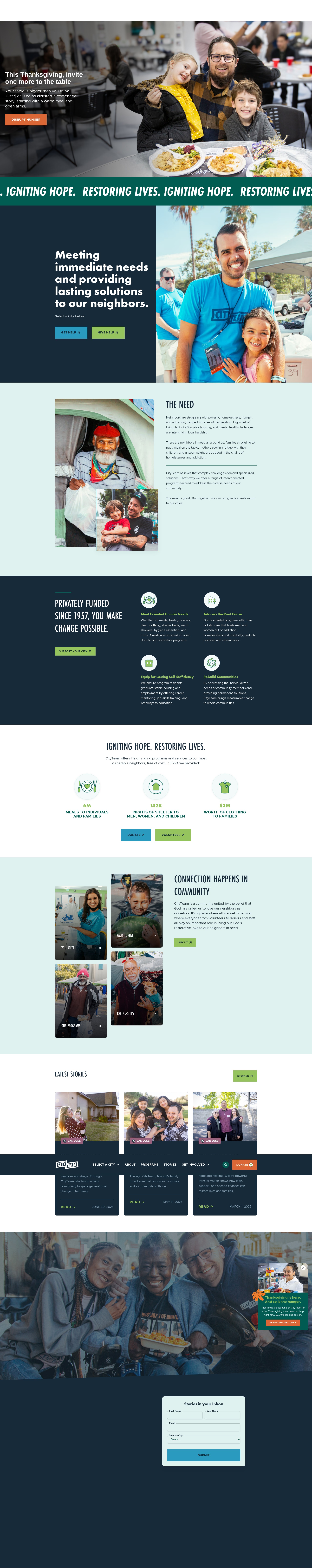 Screenshot of cityteam.org
