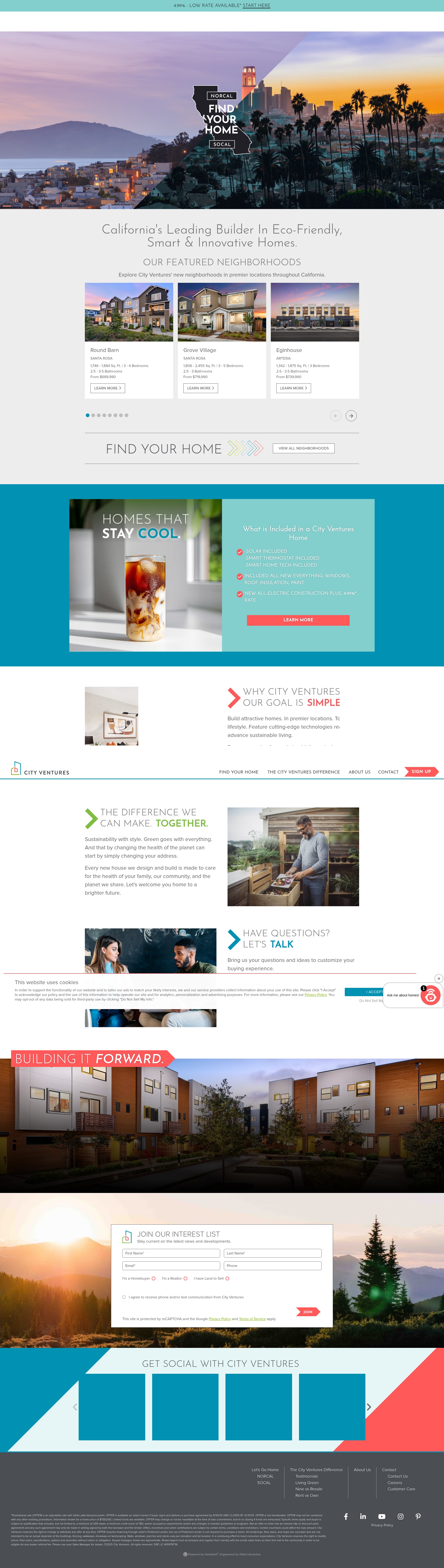 Screenshot of cityventures.com