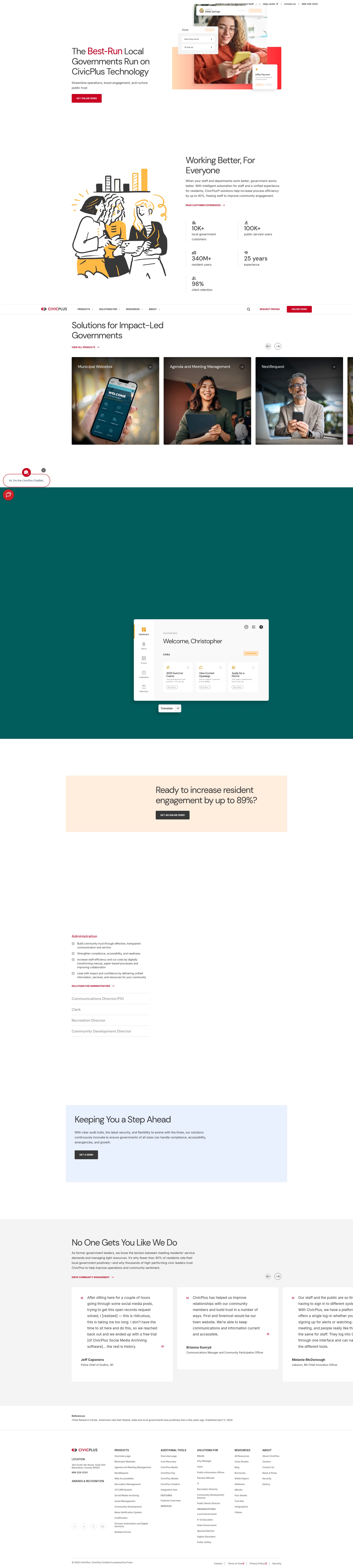 Screenshot of civicplus.com