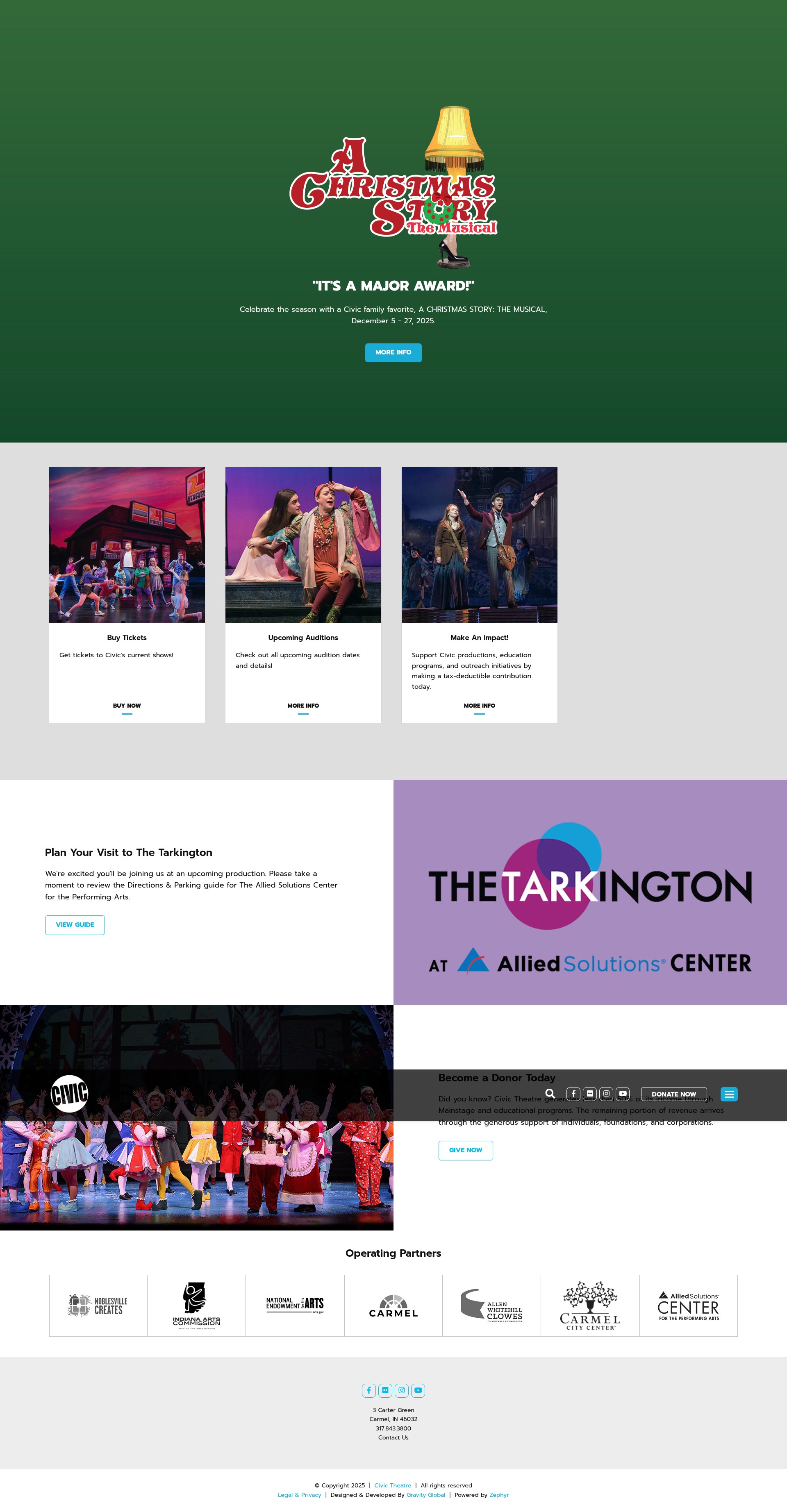 Screenshot of civictheatre.org