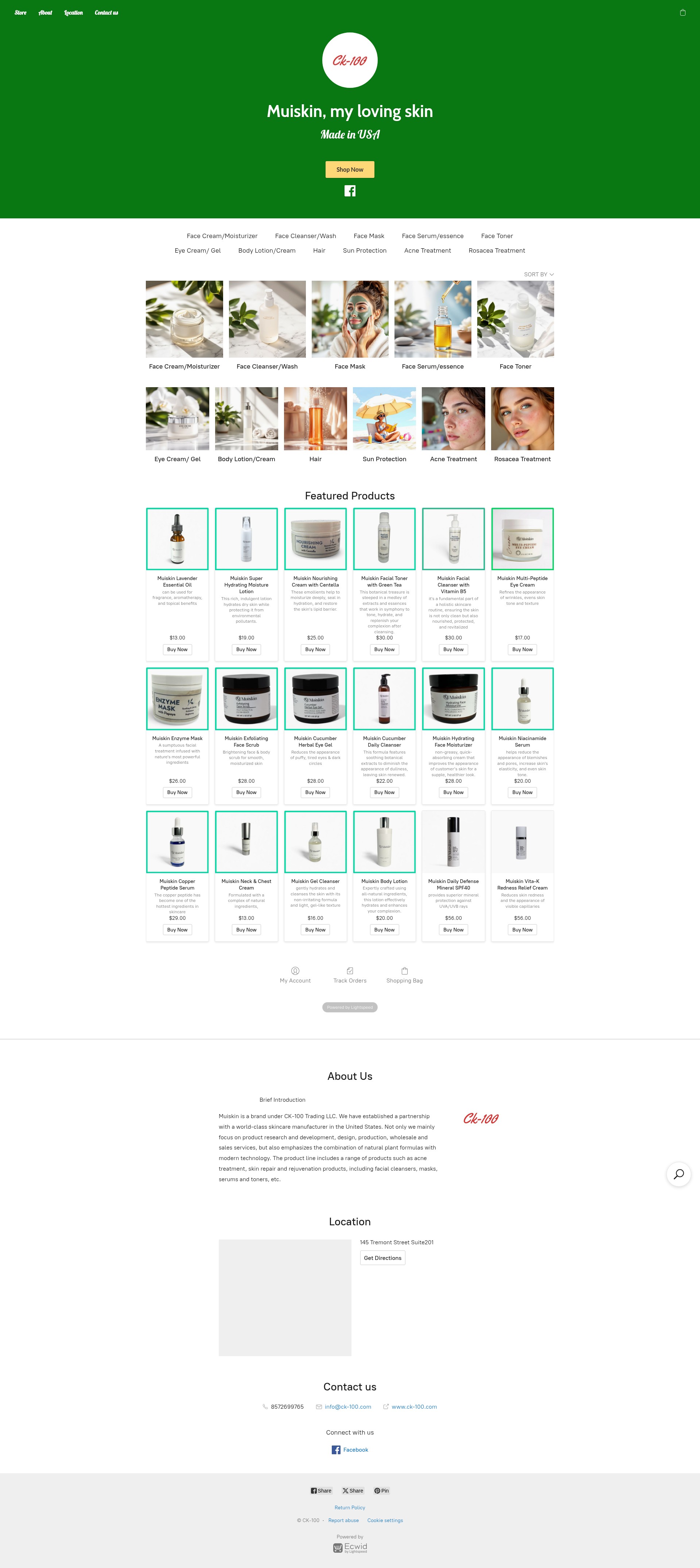 Screenshot of ck-100.com