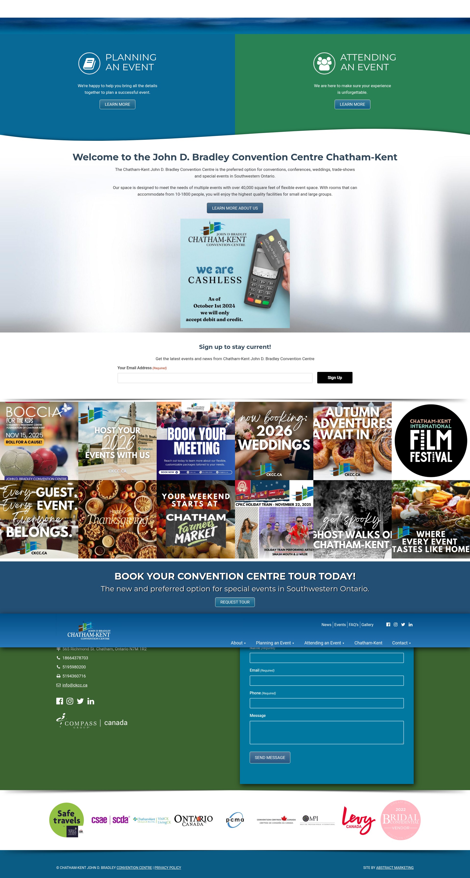 Screenshot of ckcc.ca