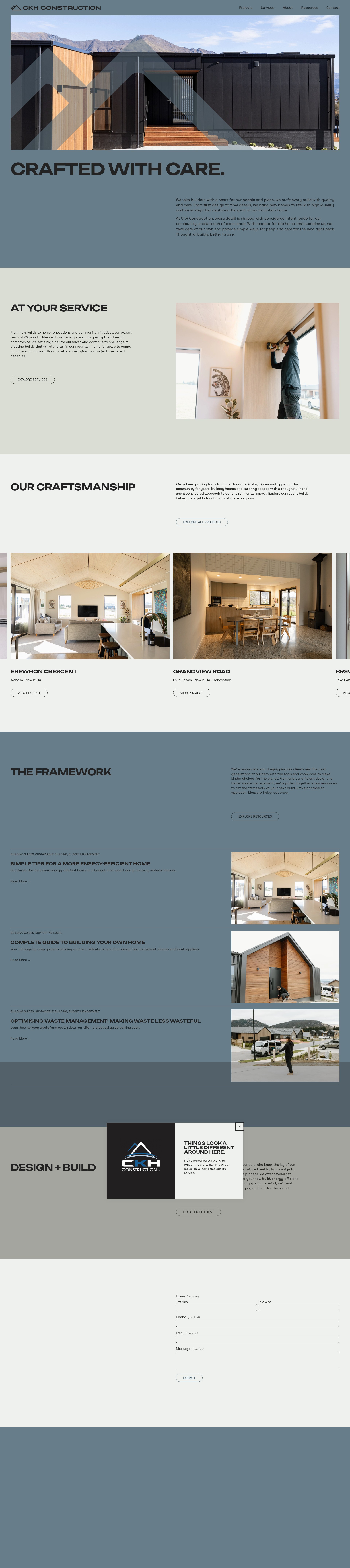 Screenshot of ckhconstruction.co.nz