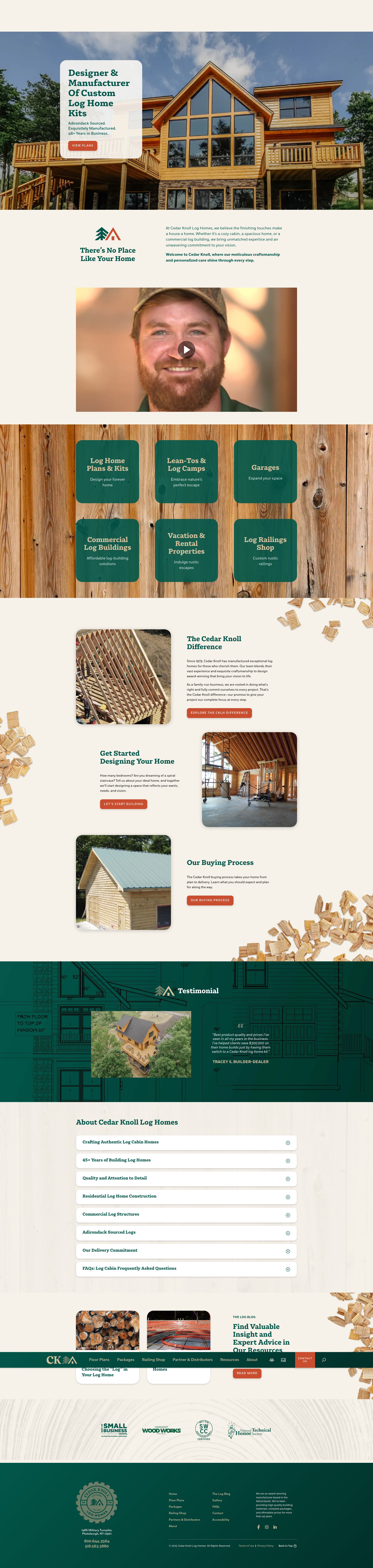 Screenshot of ckloghomes.com