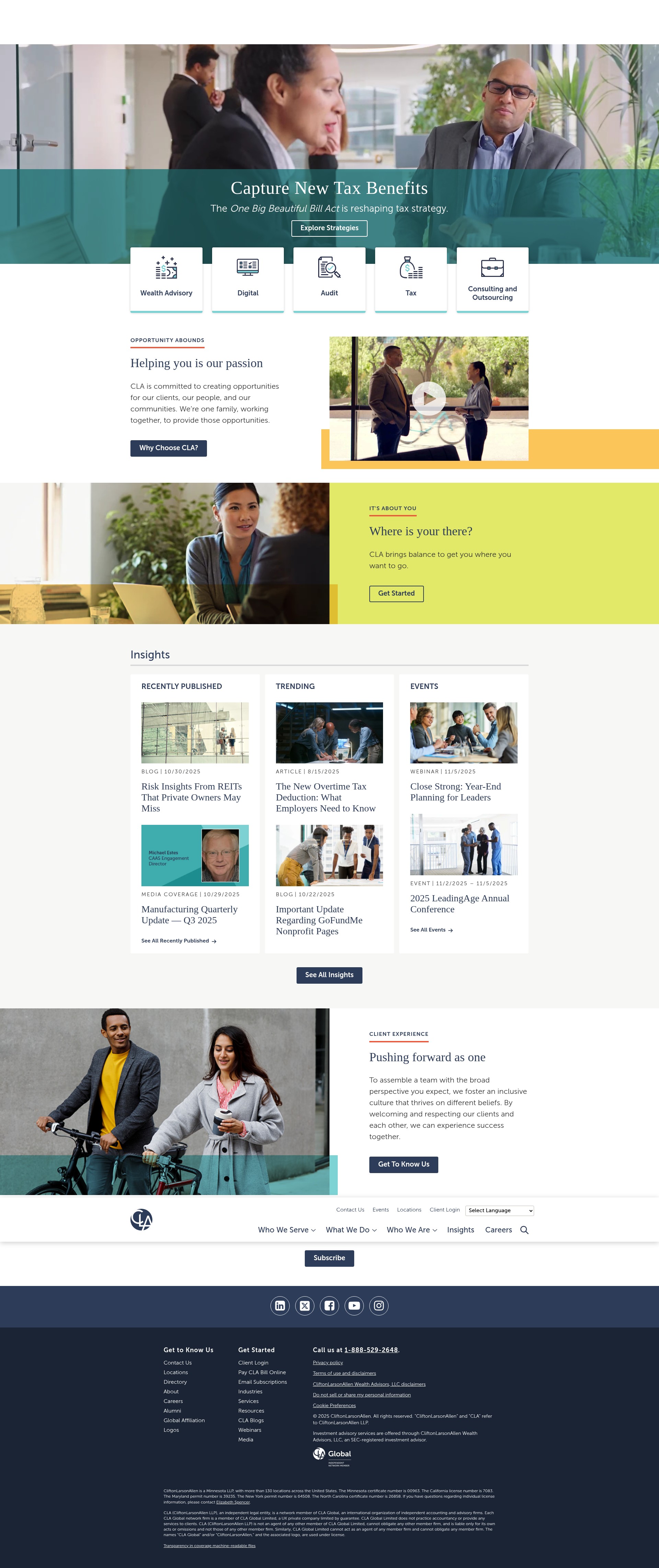 Screenshot of claconnect.com