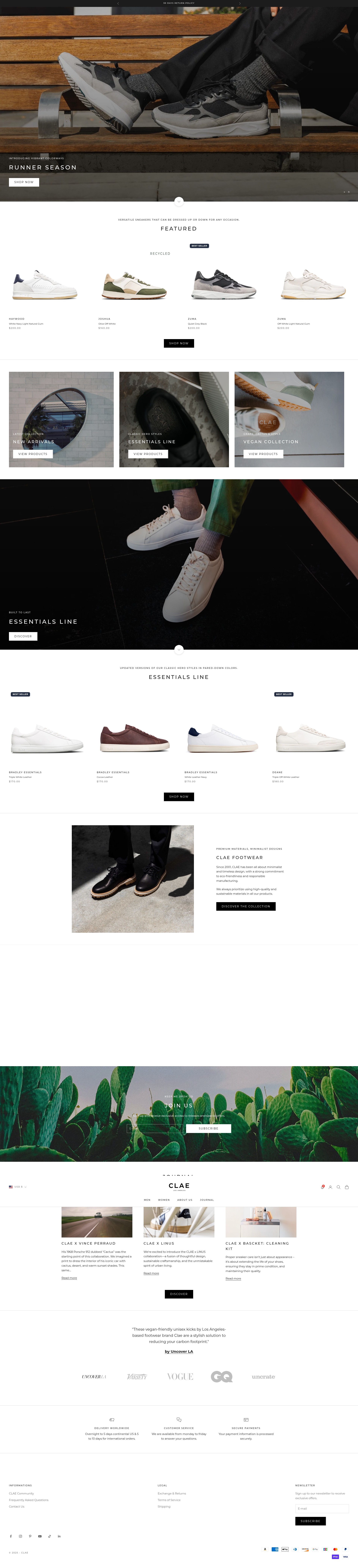 Screenshot of clae.com