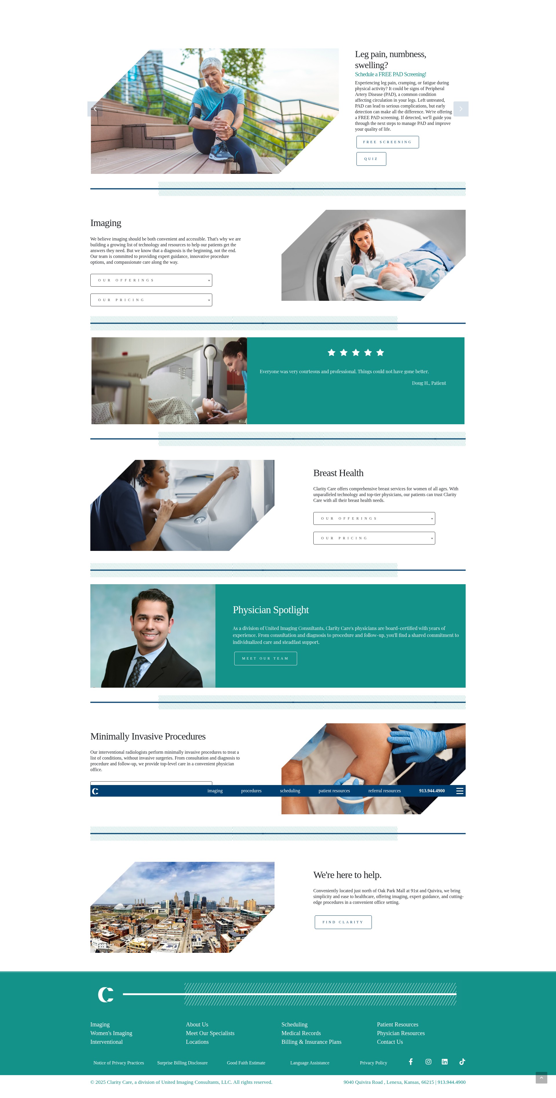 Screenshot of claritycarekc.com