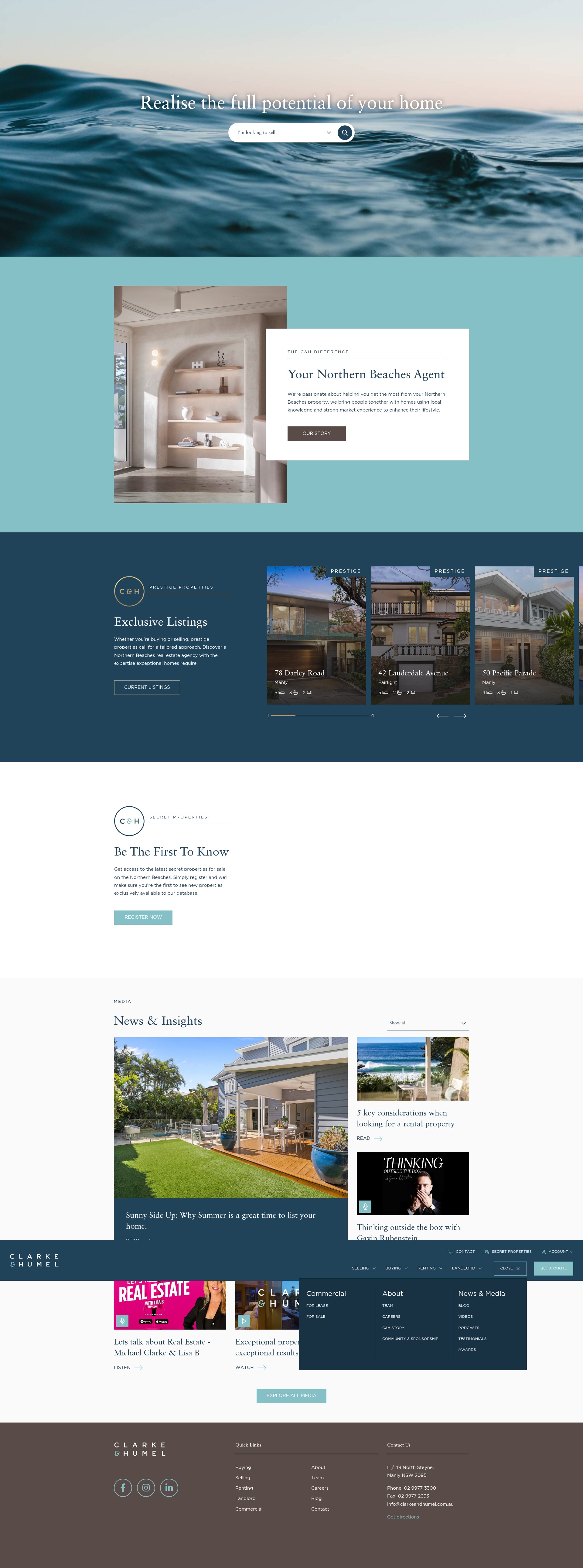 Screenshot of clarkeandhumel.com.au