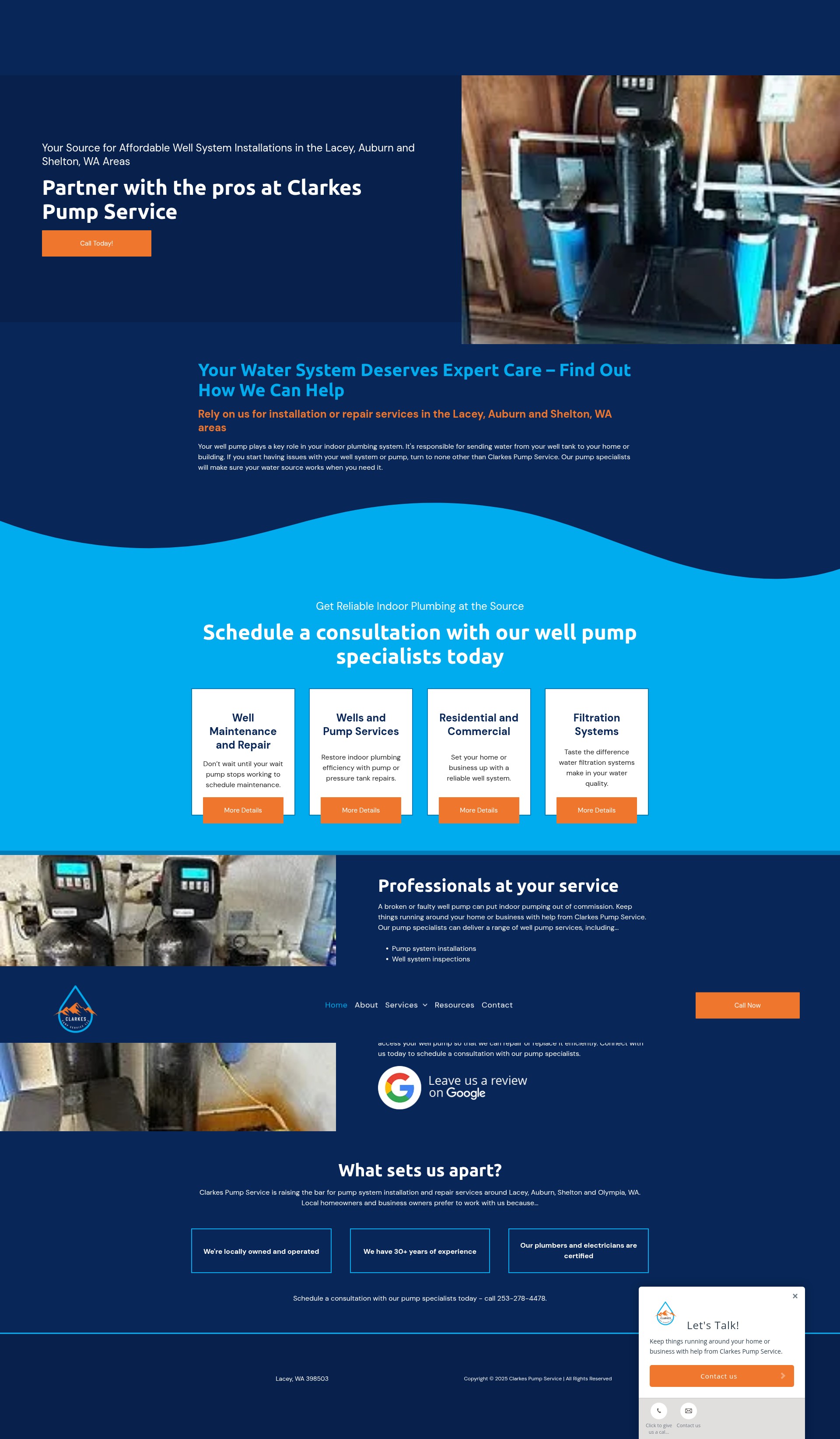 Screenshot of clarkespump.com