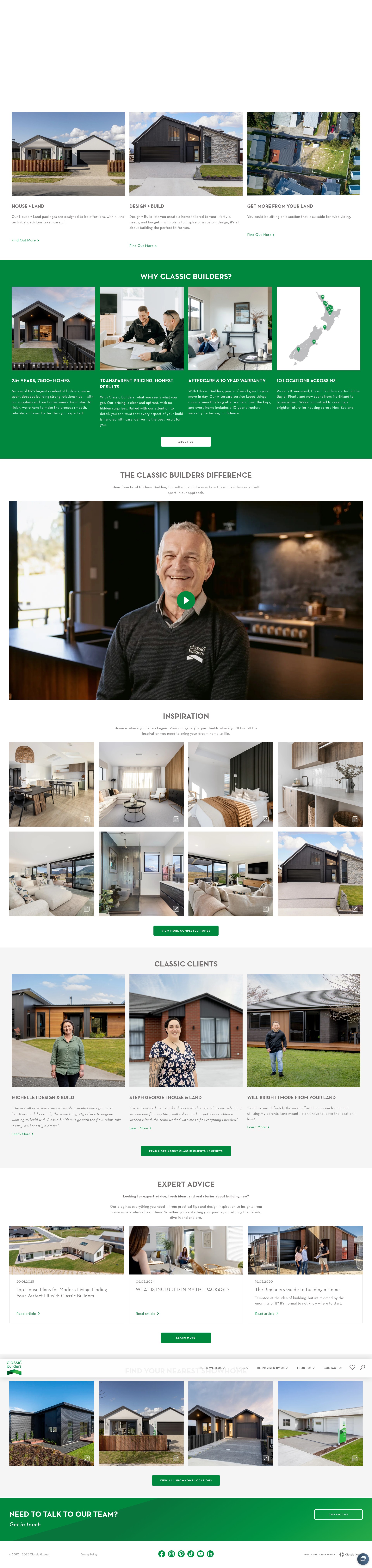 Screenshot of classicbuilders.co.nz