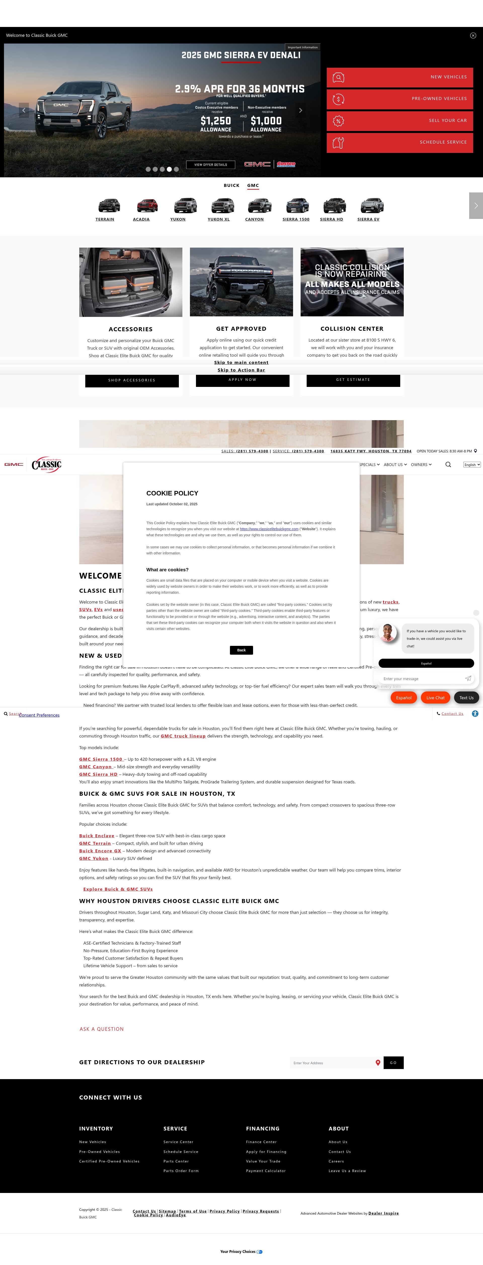 Screenshot of classicelitebuickgmc.com