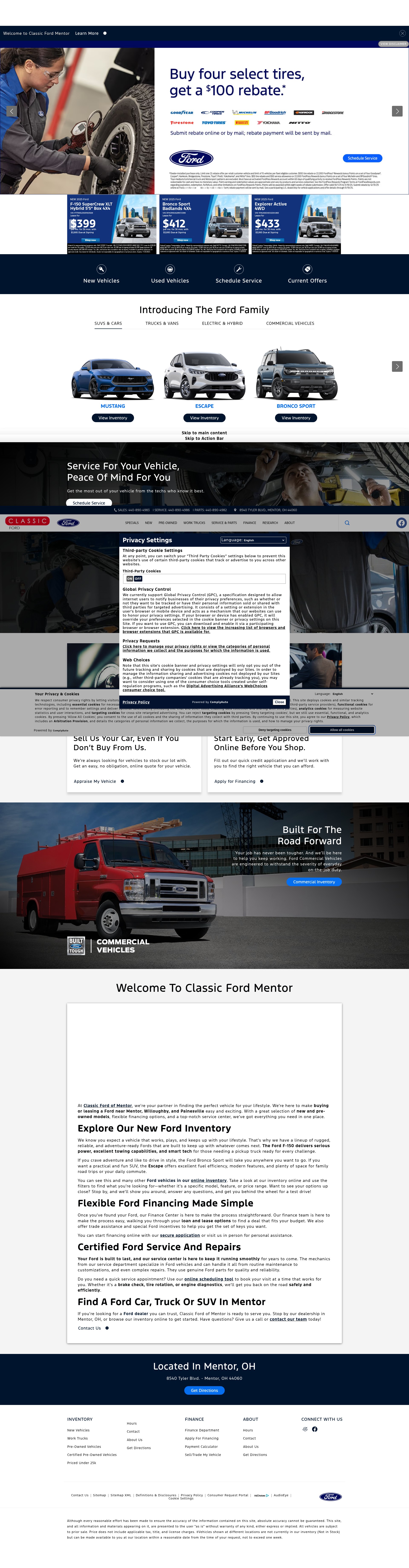 Screenshot of classicfordmentor.com