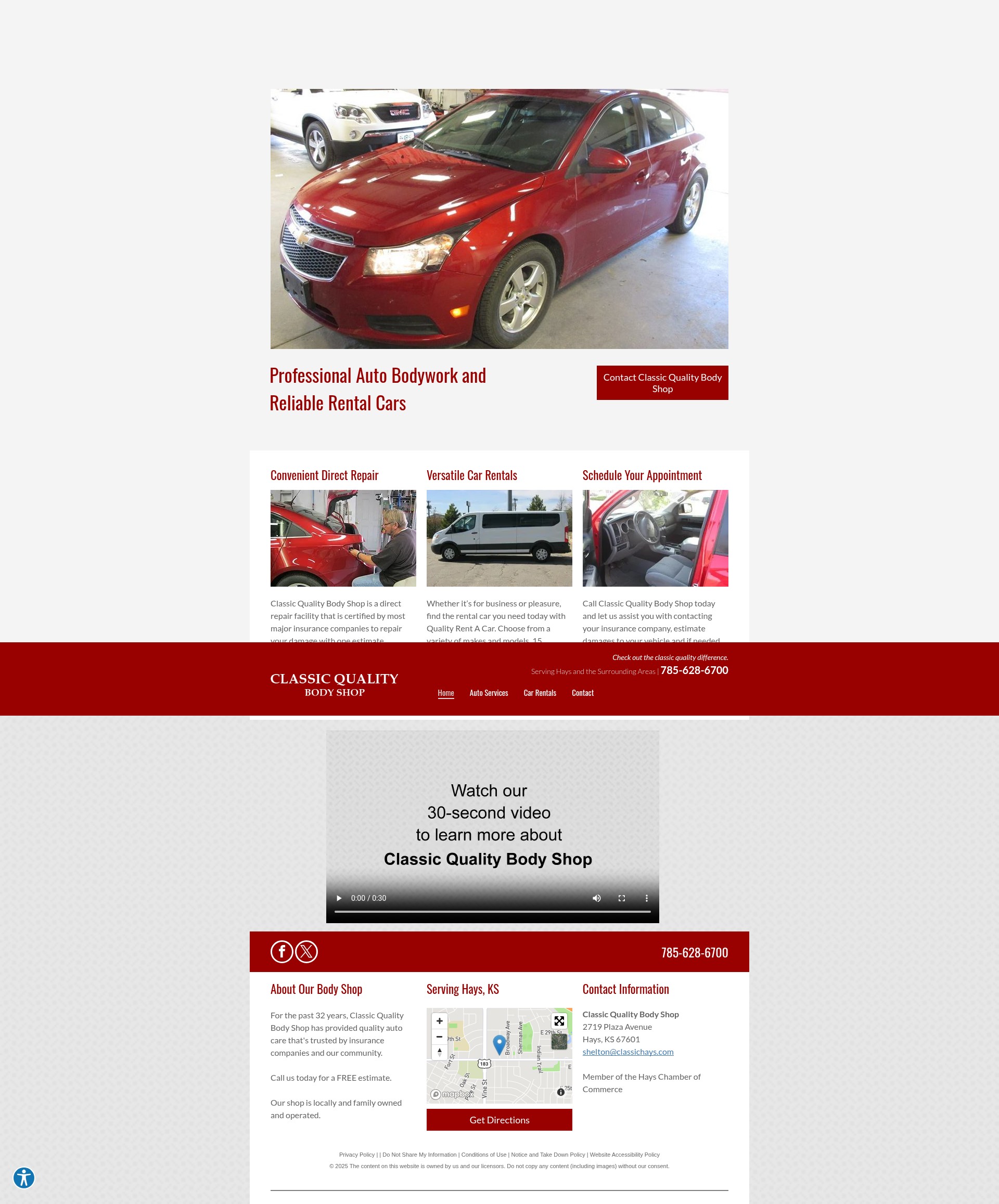Screenshot of classichays.com