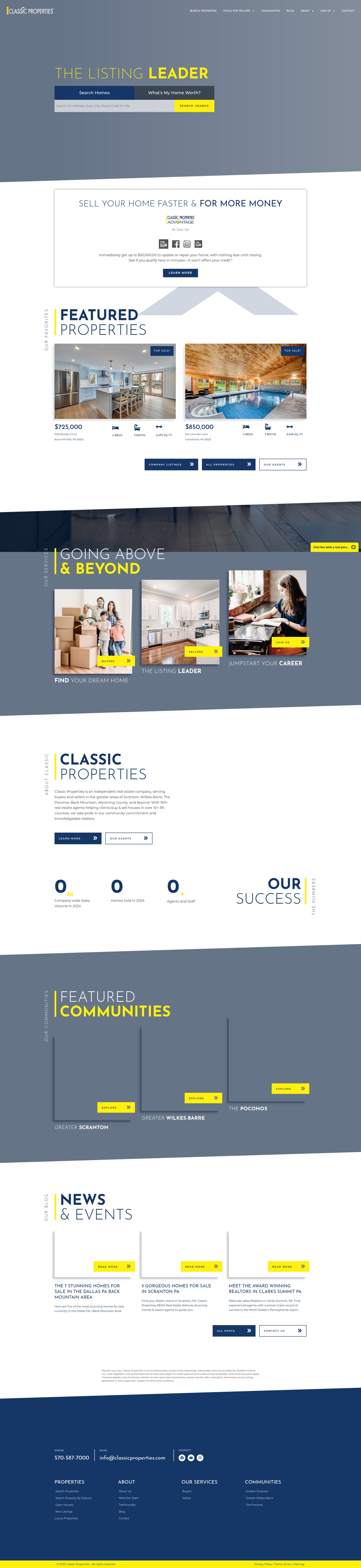 Screenshot of classicproperties.com