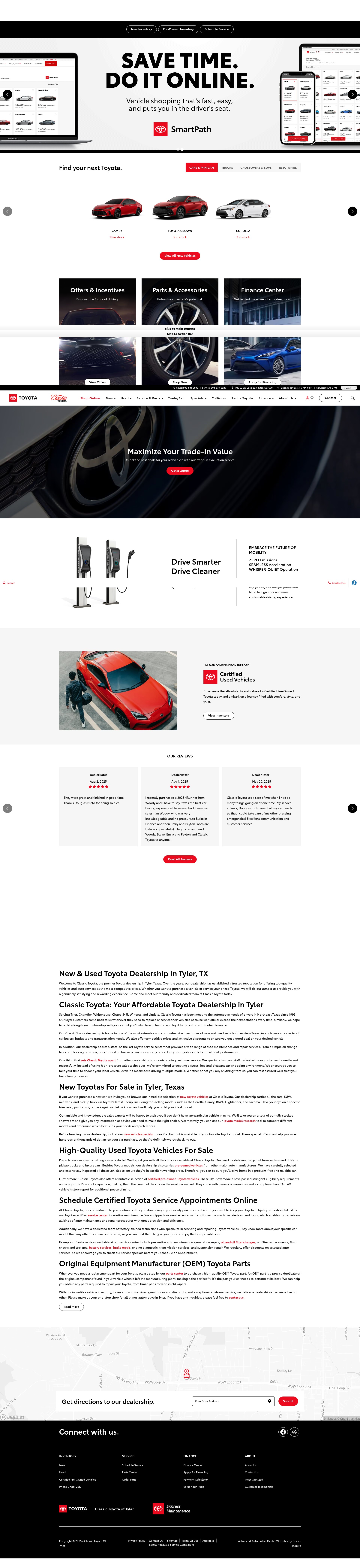 Screenshot of classictoyotatyler.com