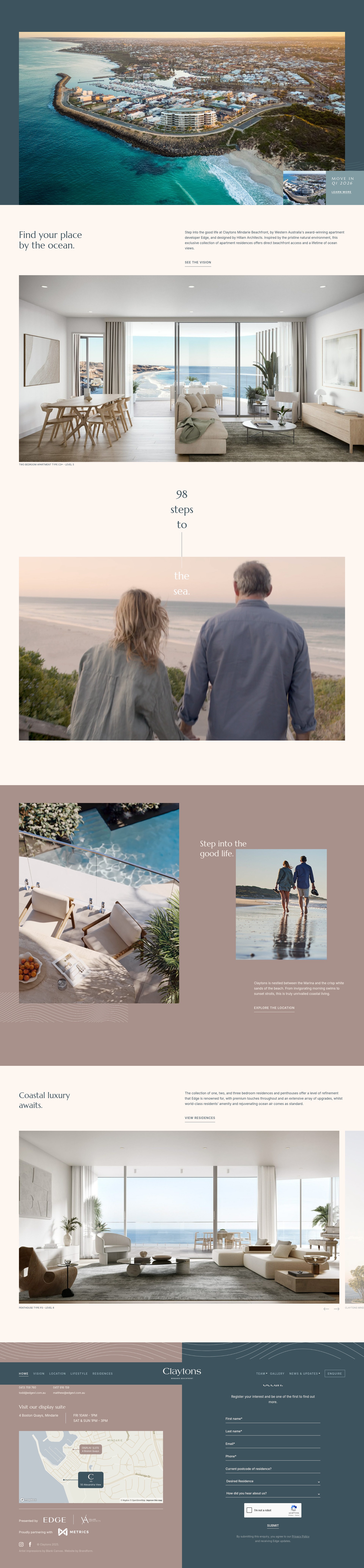 Screenshot of claytonsresidences.com.au