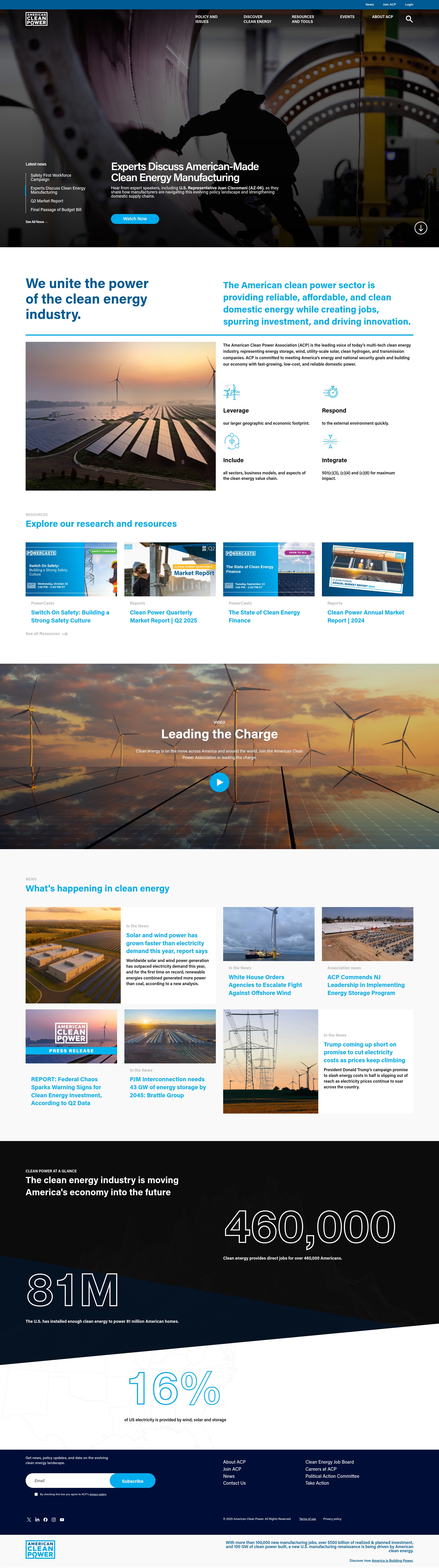 Screenshot of cleanpower.org