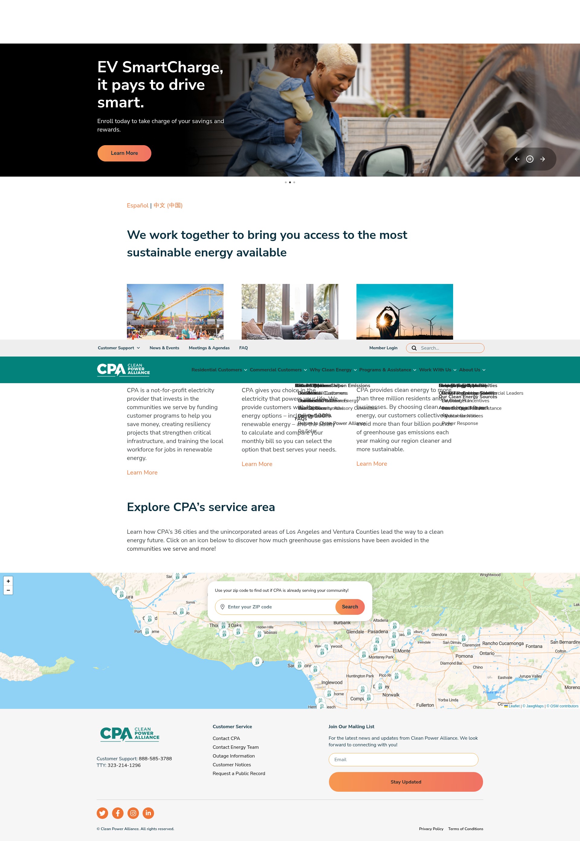Screenshot of cleanpoweralliance.org