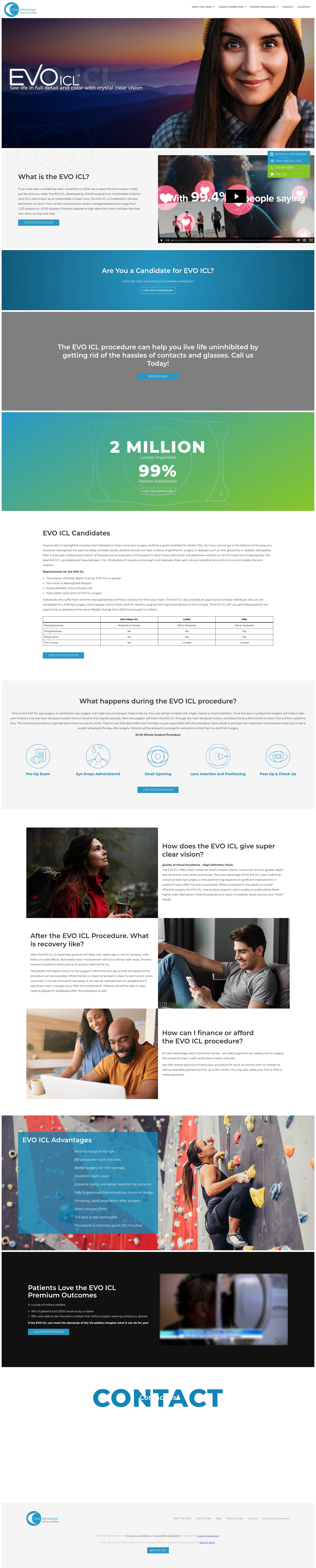 Screenshot of clearadvantagelaser.com
