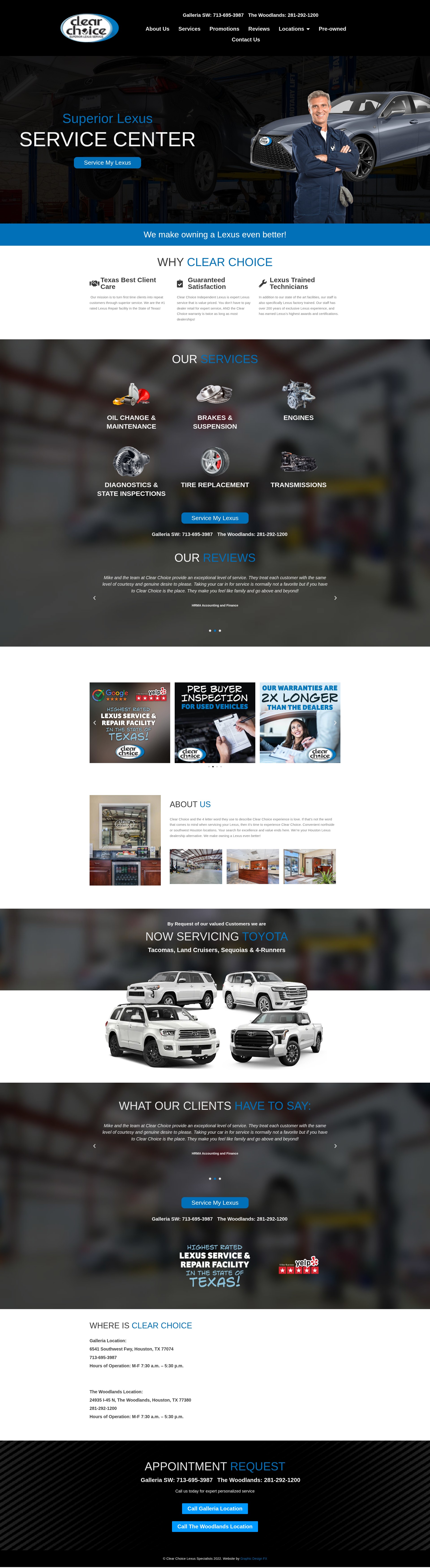 Screenshot of clearchoicetexas.com