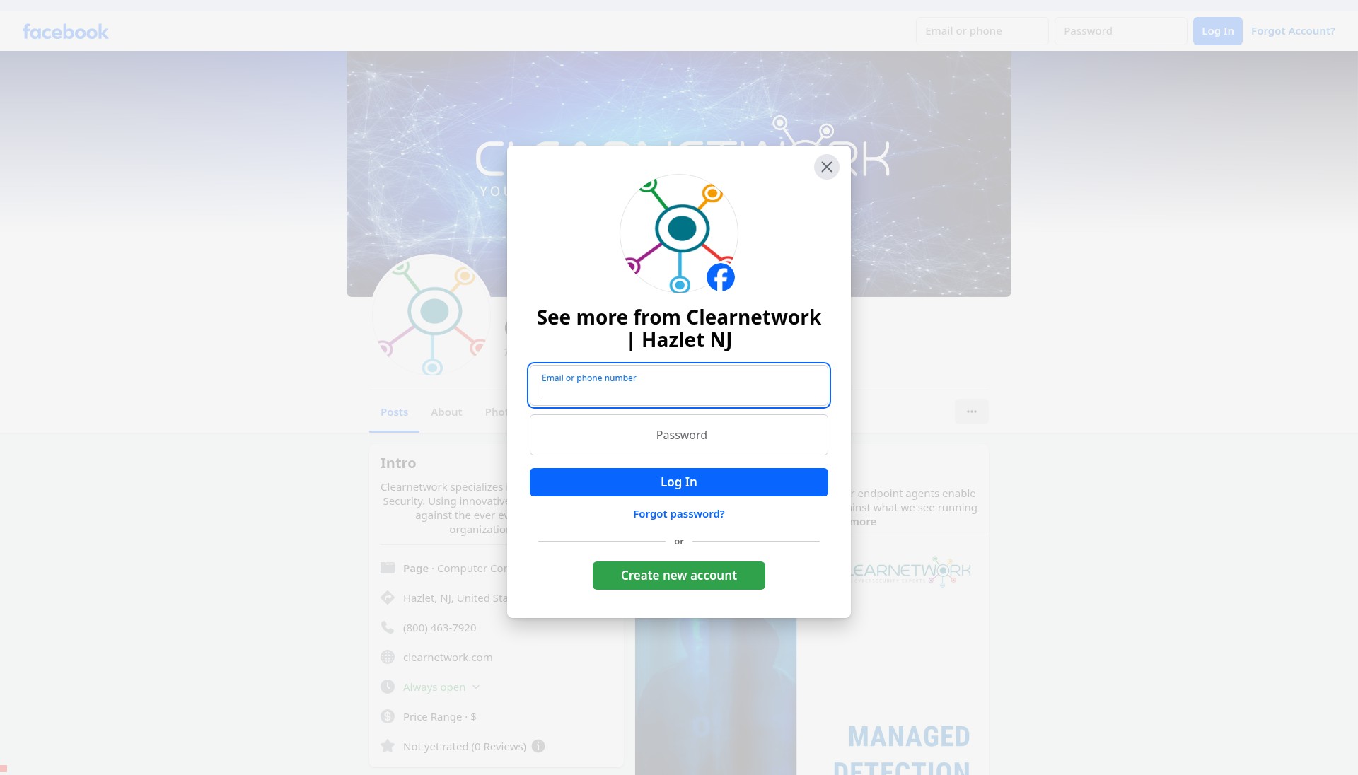Screenshot of clearnetwork.com
