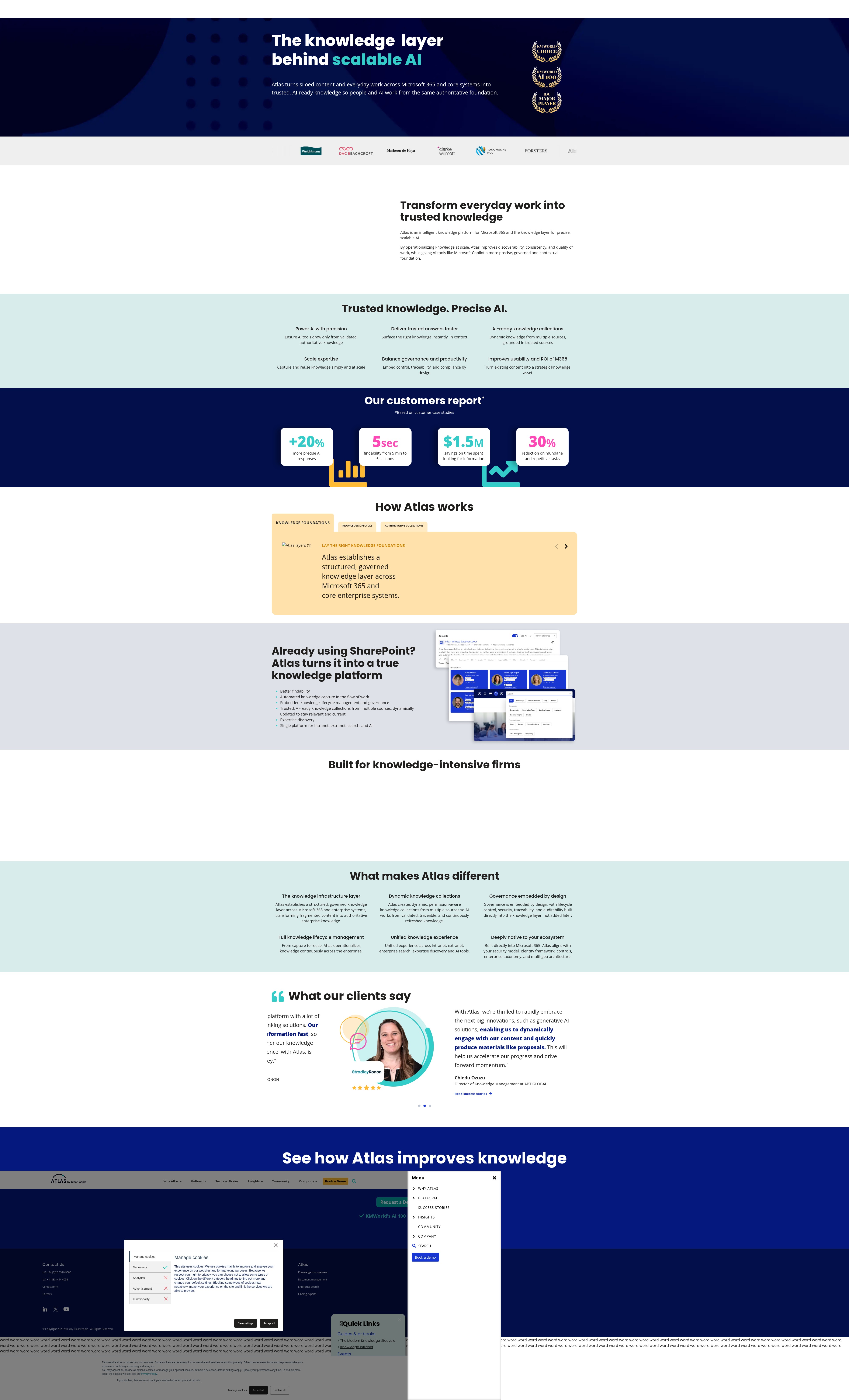 Screenshot of clearpeople.com
