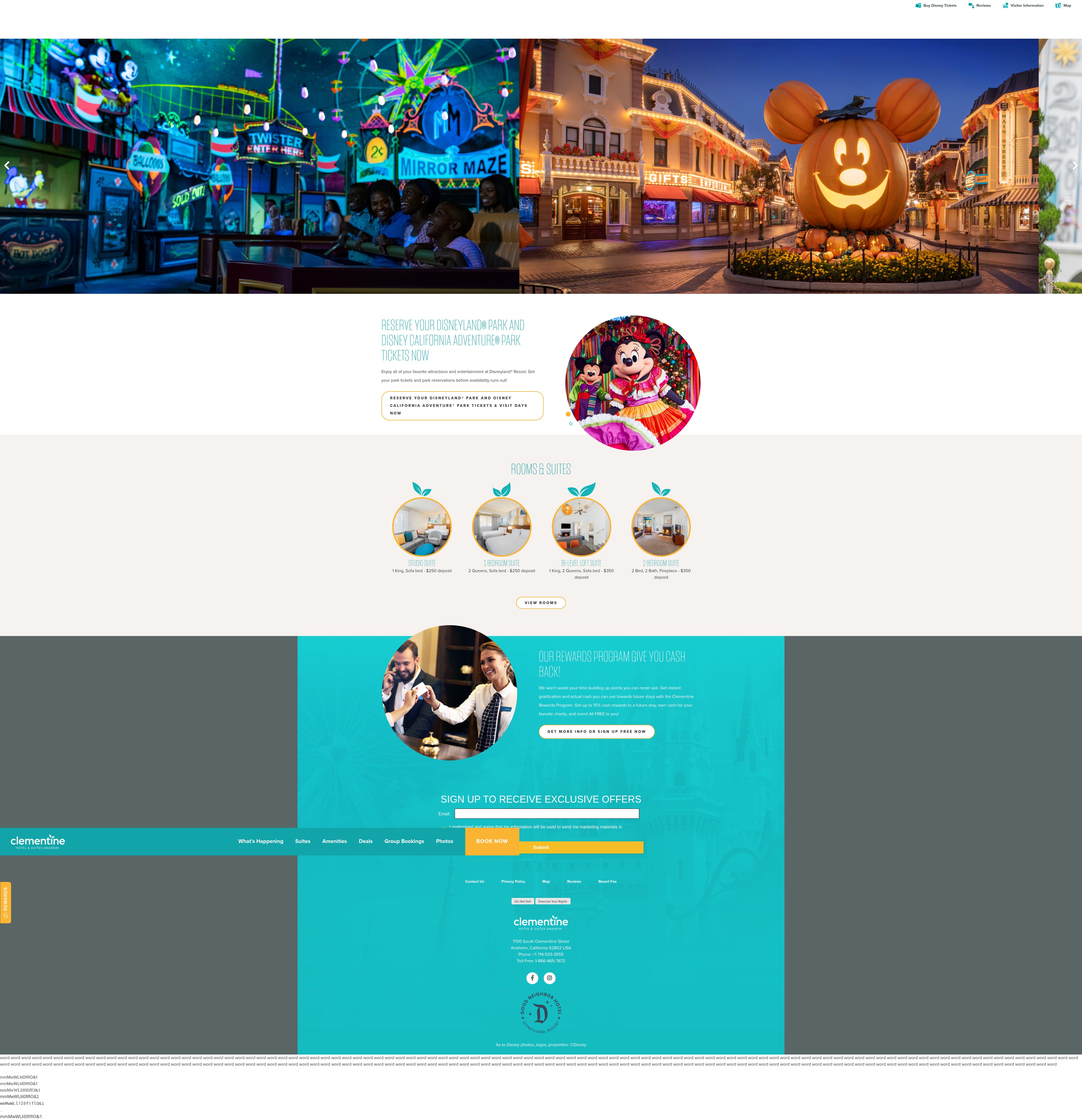 Screenshot of clementinehotel.com