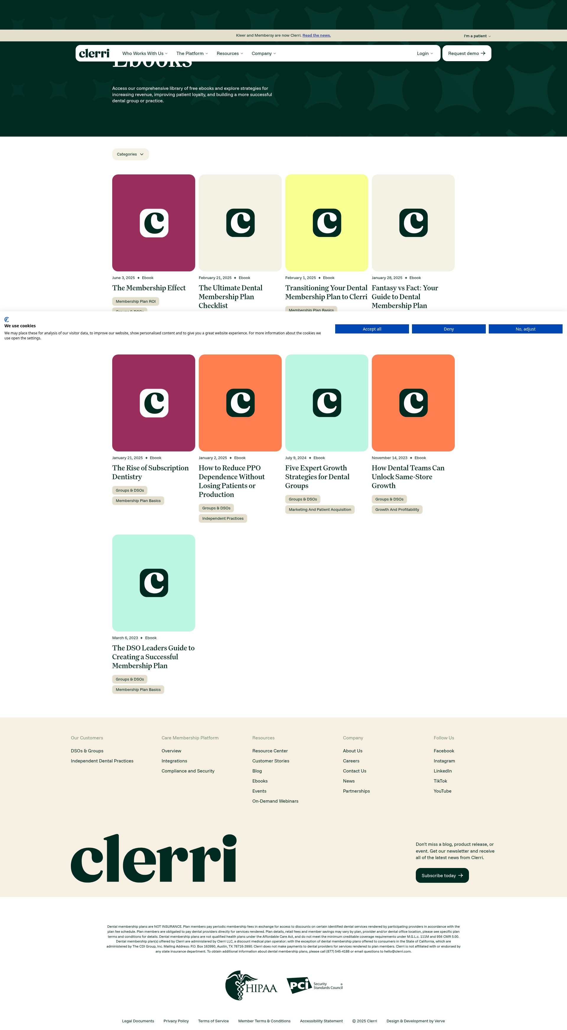Screenshot of clerri.com
