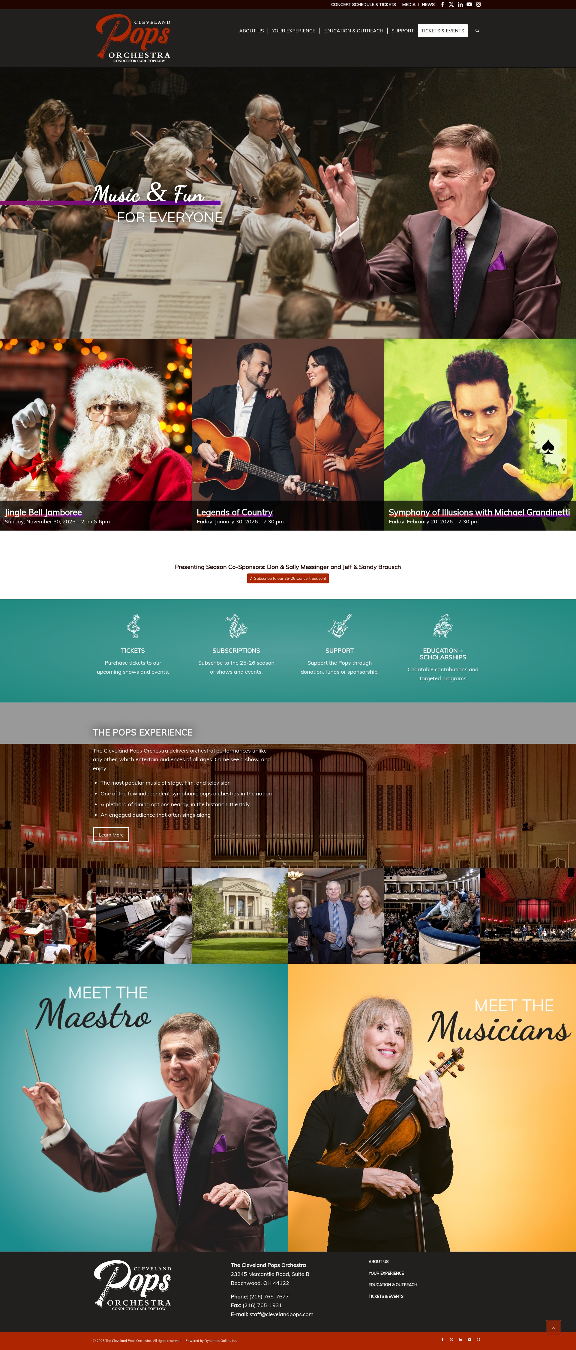 Screenshot of clevelandpops.com